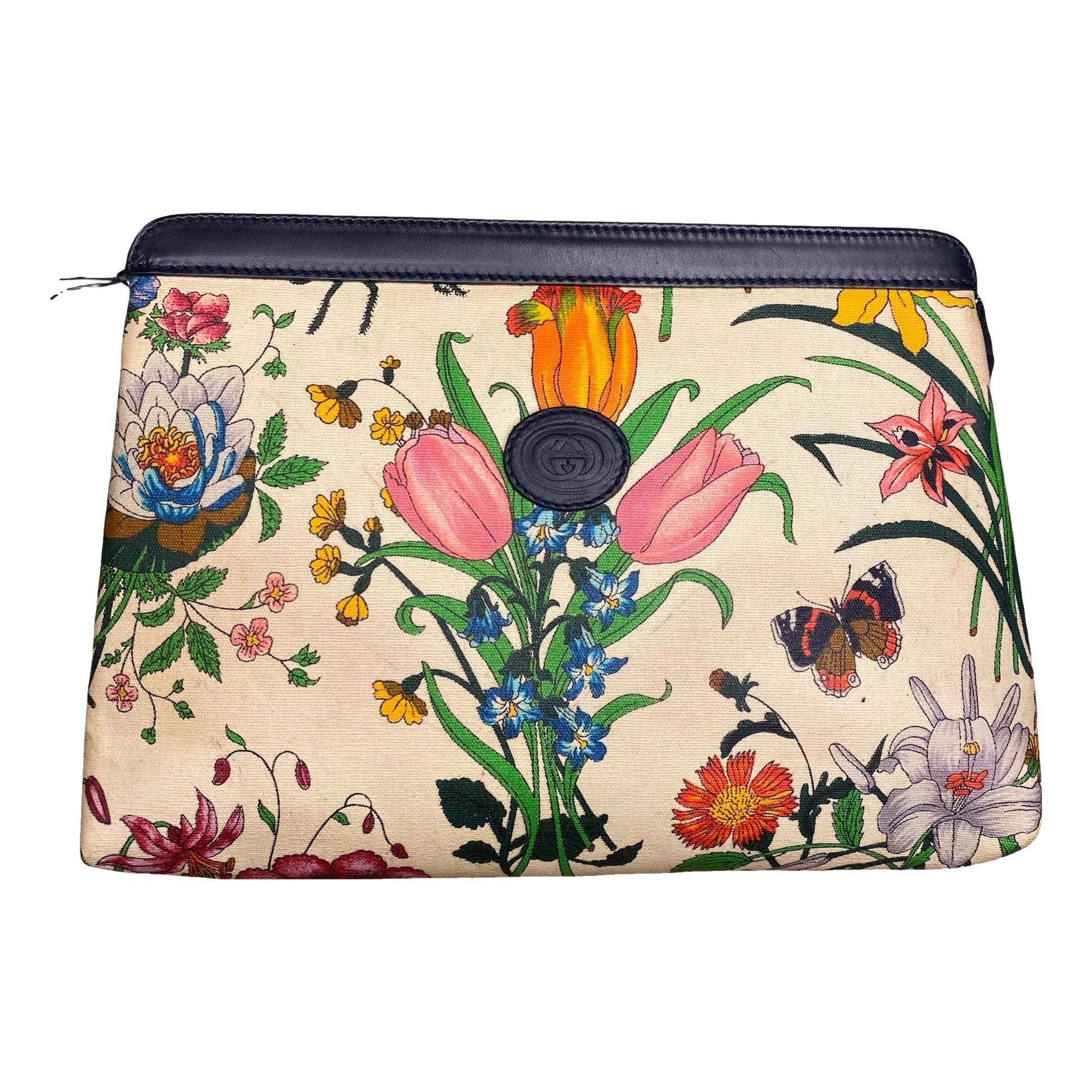 Leather clutch bag