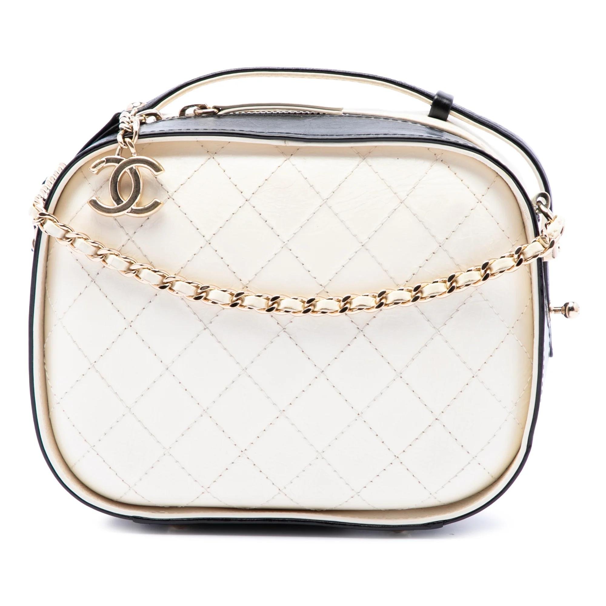 Vanity pony-style calfskin handbag