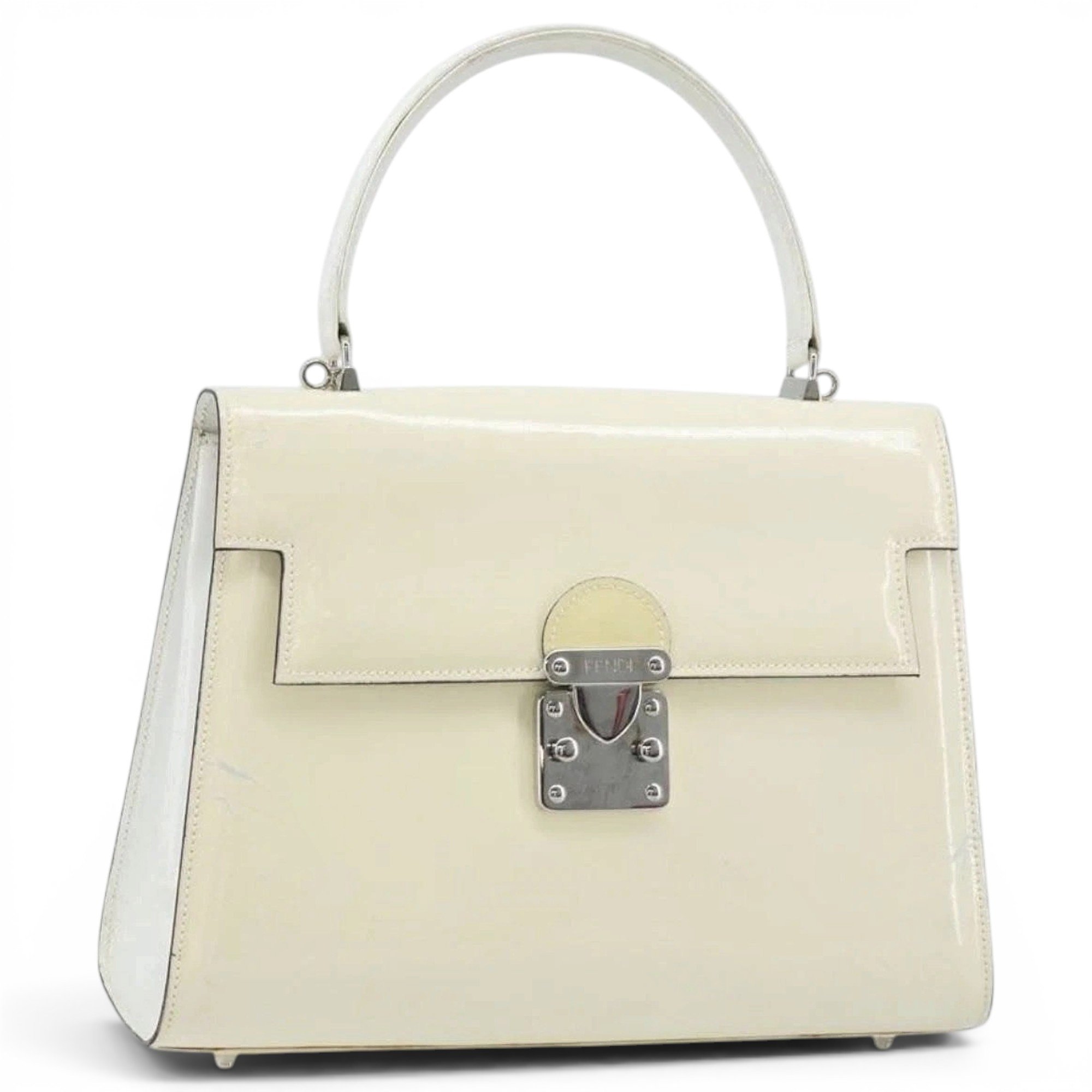 Patent leather handbag