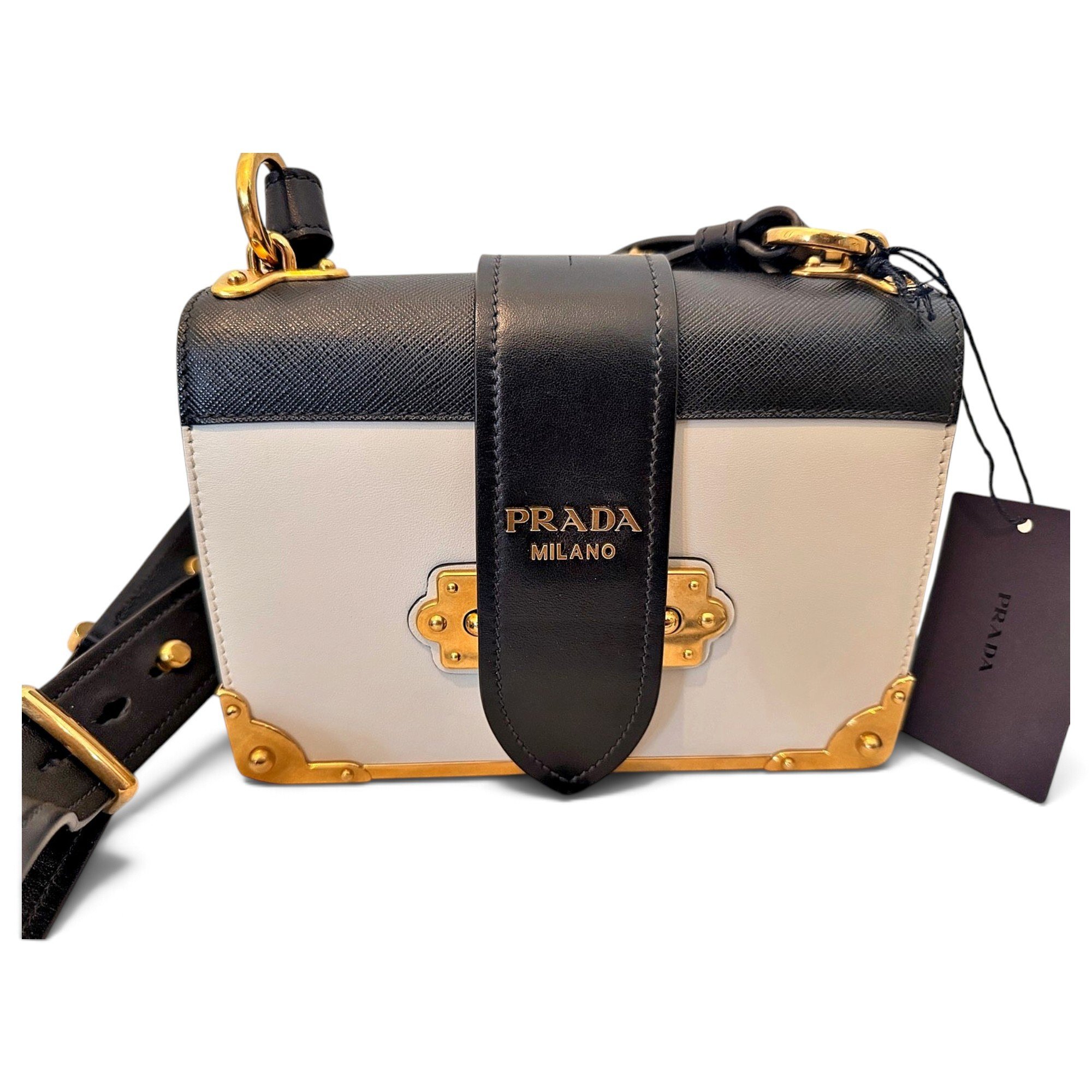 Prada Cahier leather handbag