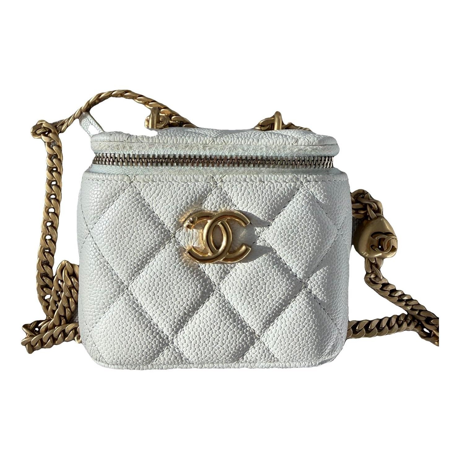Trendy CC Vanity leather handbag