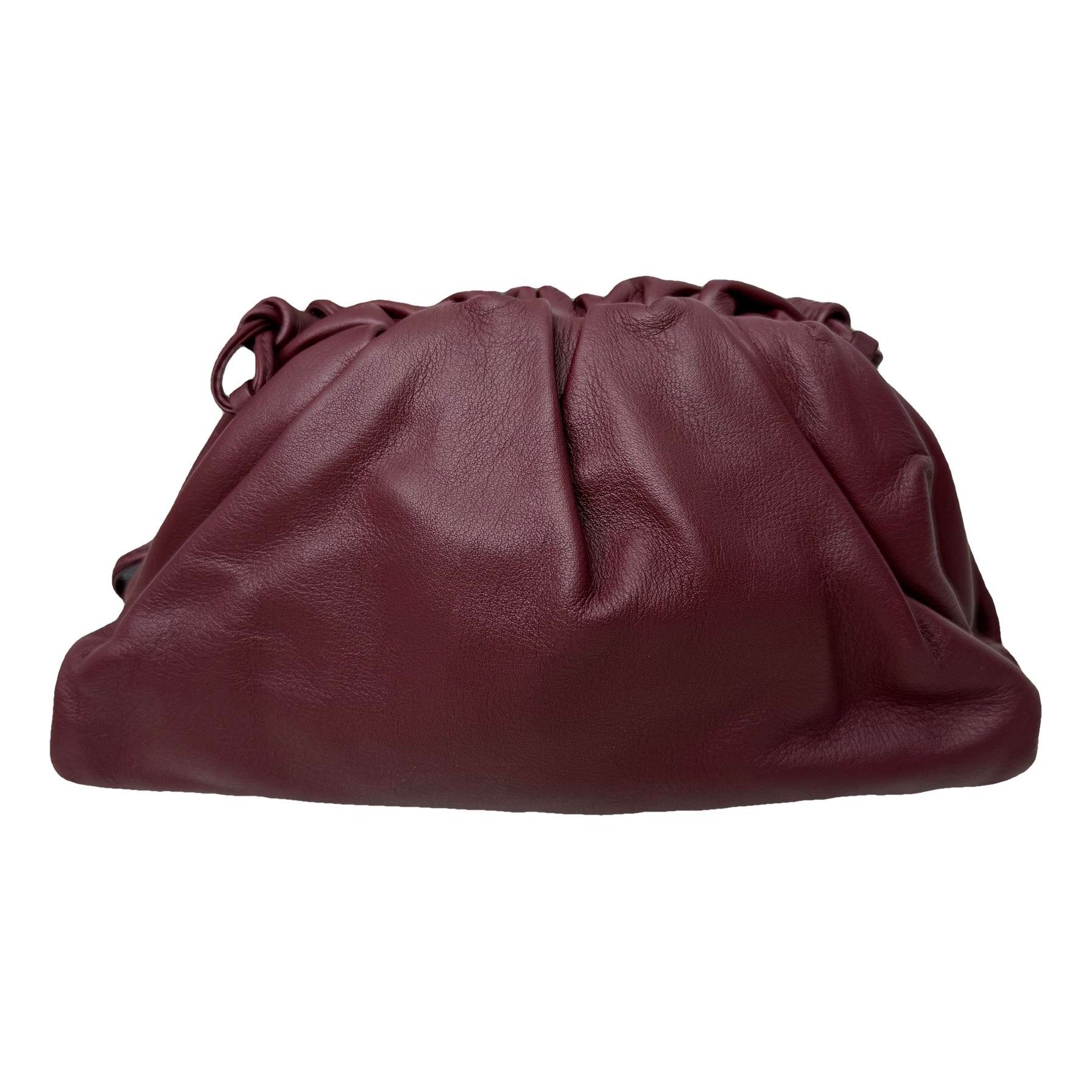Pouch leather handbag