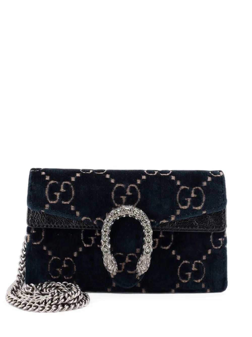Dionysus Bag GG Velvet Super Mini crossbody bag