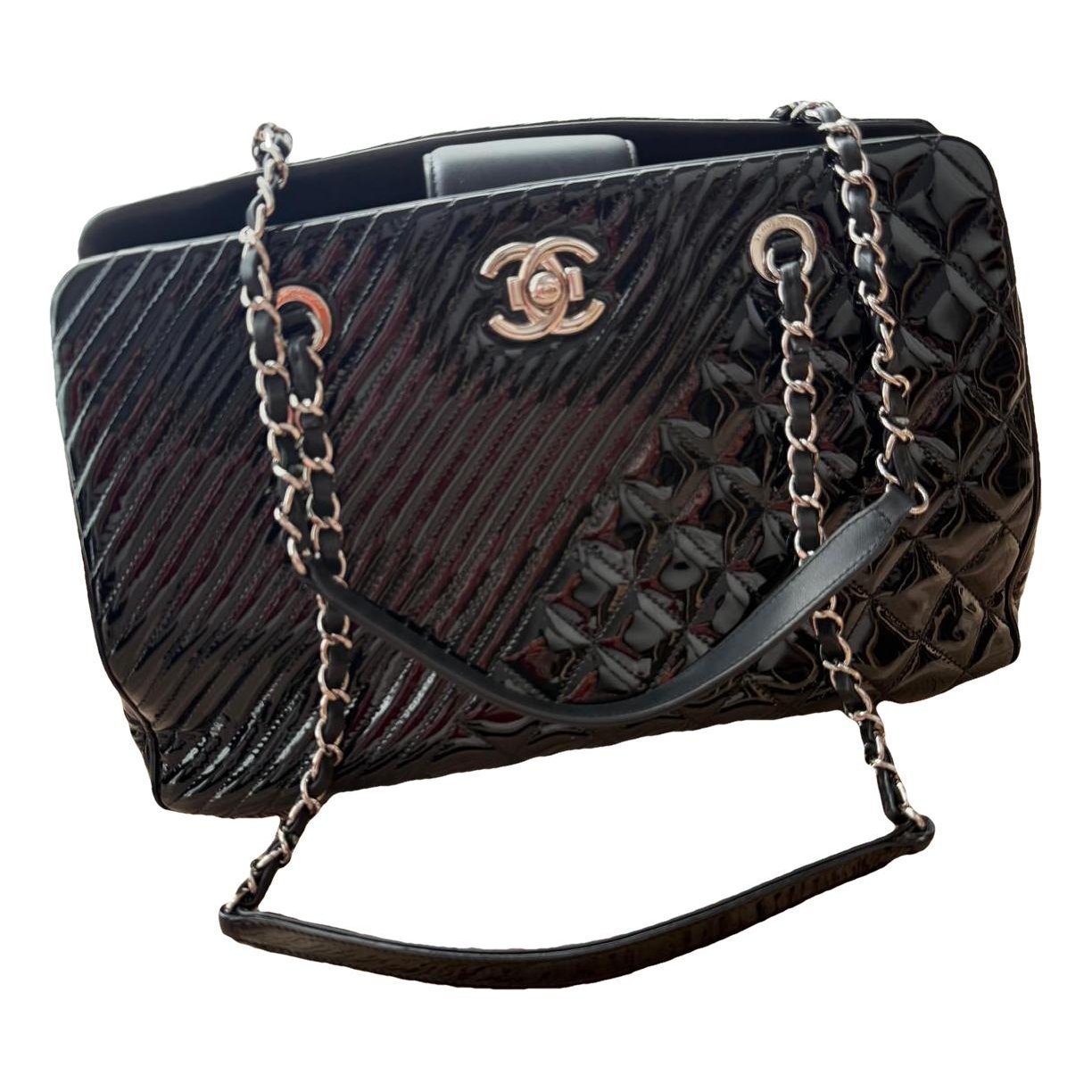 Patent leather handbag