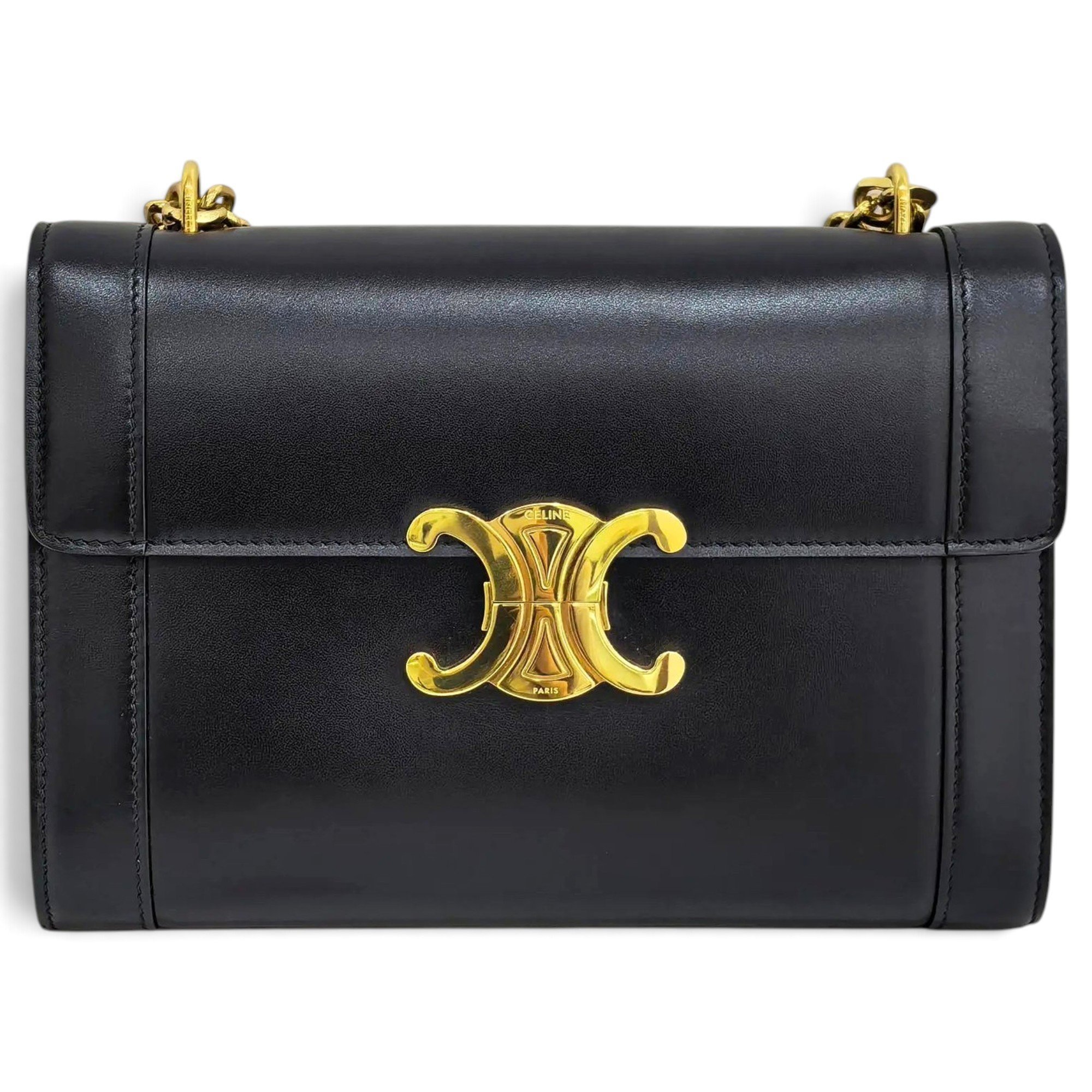 Triomphe leather handbag