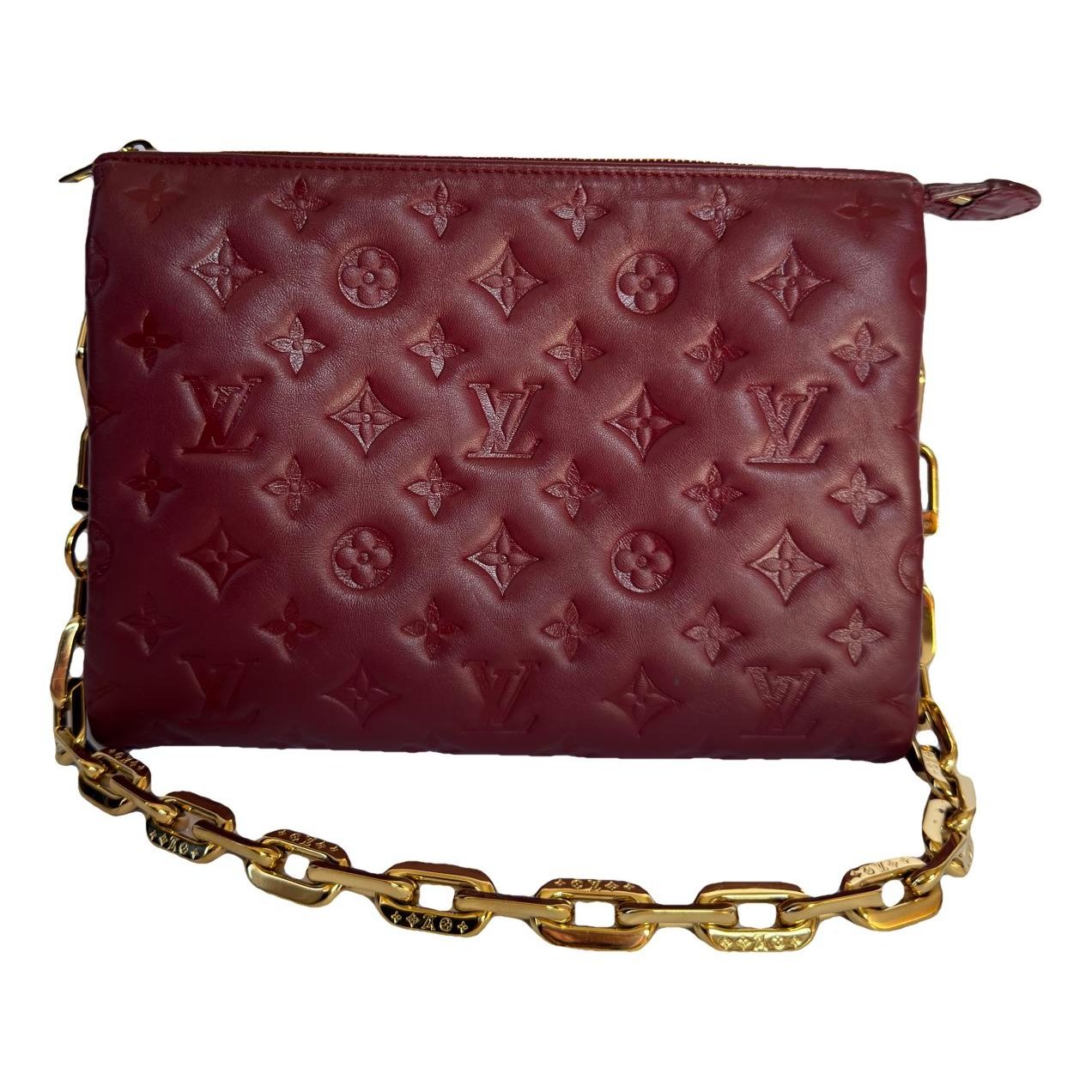 Coussin leather handbag