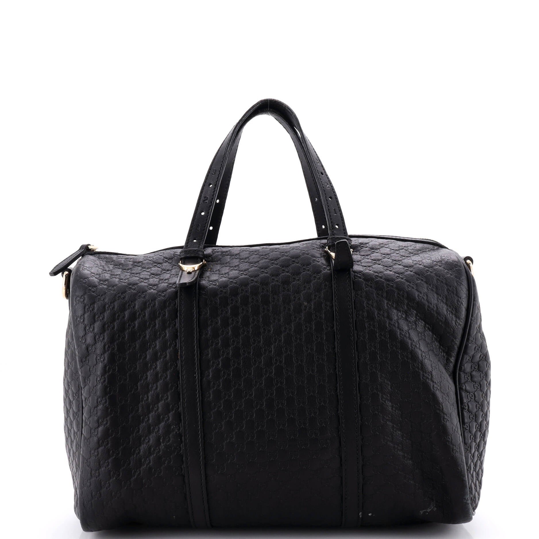 Nice Boston Bag Microguccissima Leather Medium