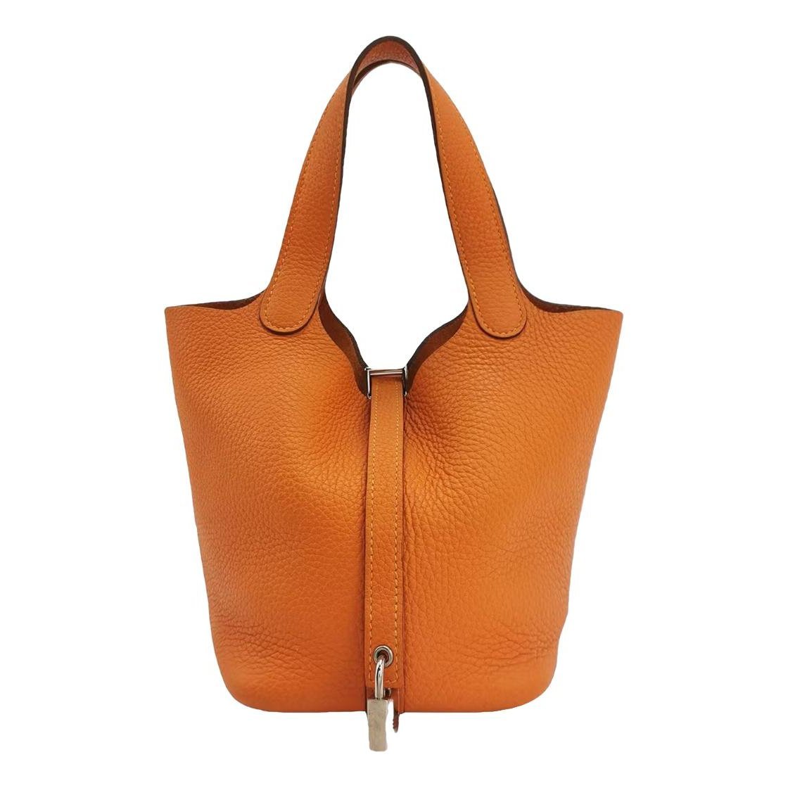 Picotin leather handbag