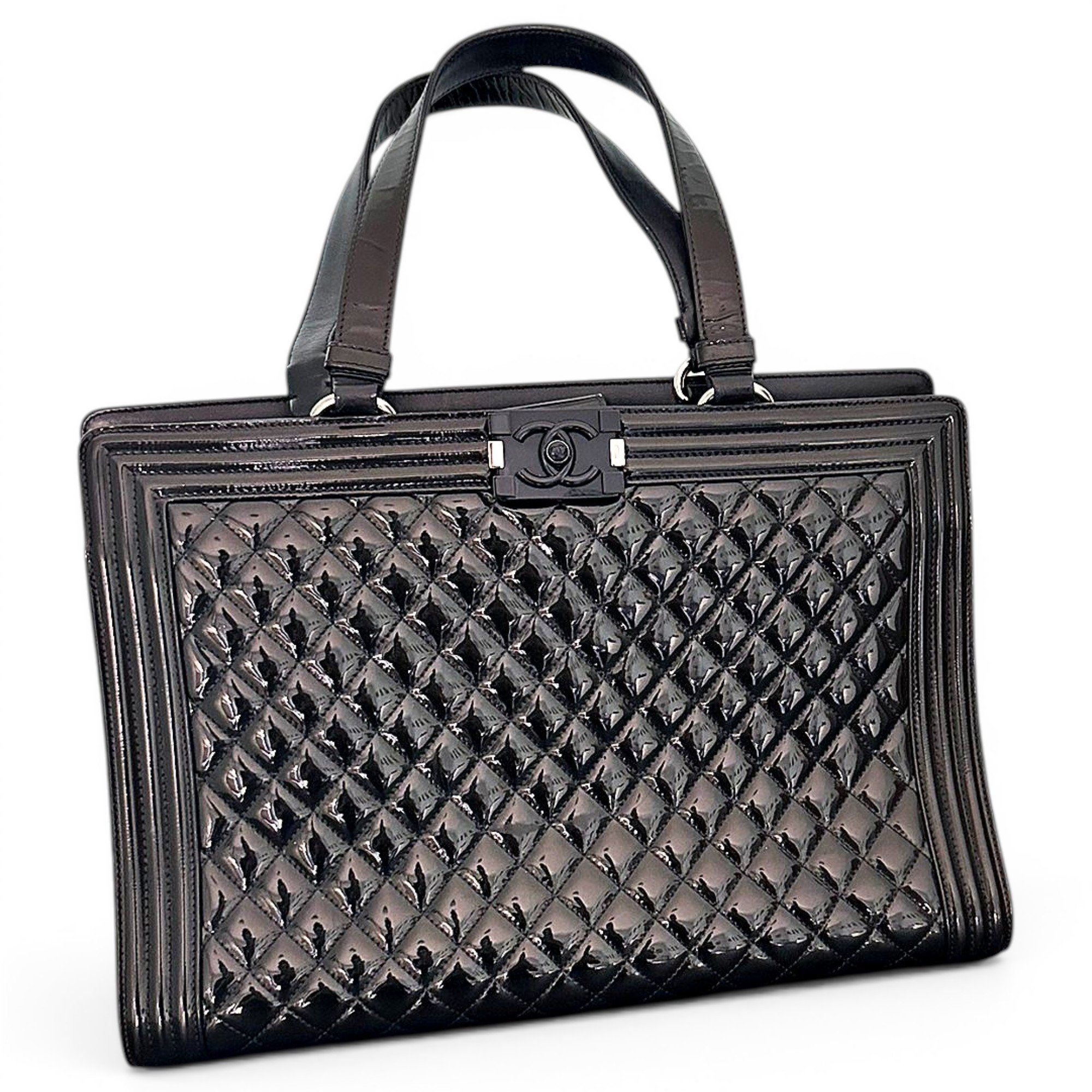 Boy leather tote