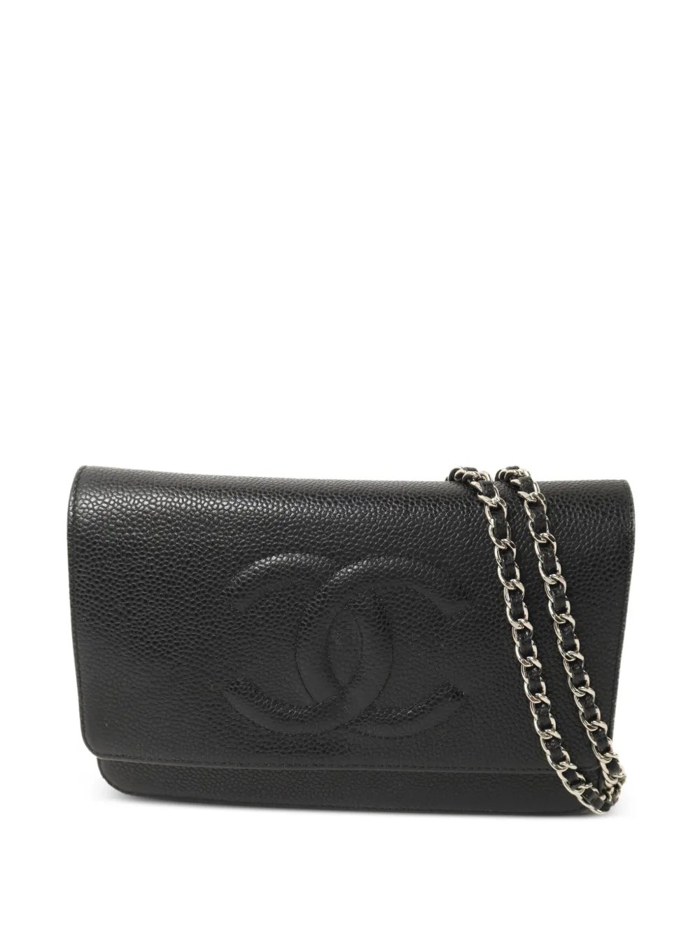 Timeless CC wallet on chain shoulder bag