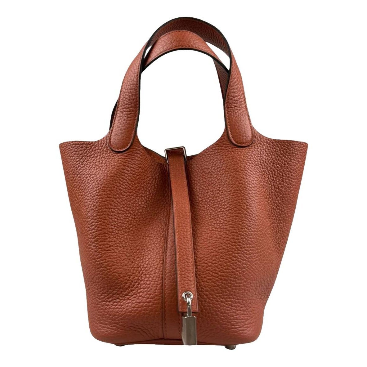 Picotin leather tote