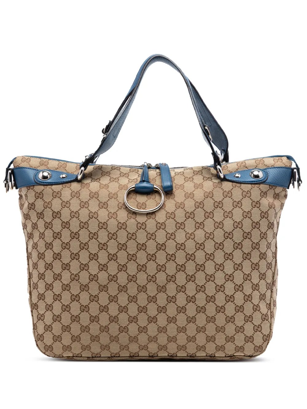 2016-2026 Large GG Canvas Icon Bit satchel