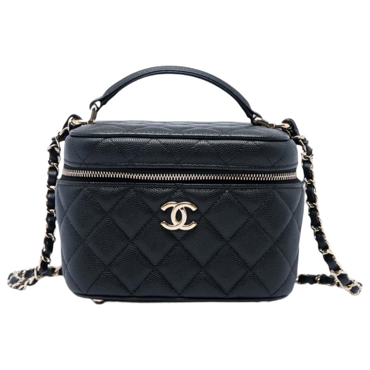 Vanity leather satchel