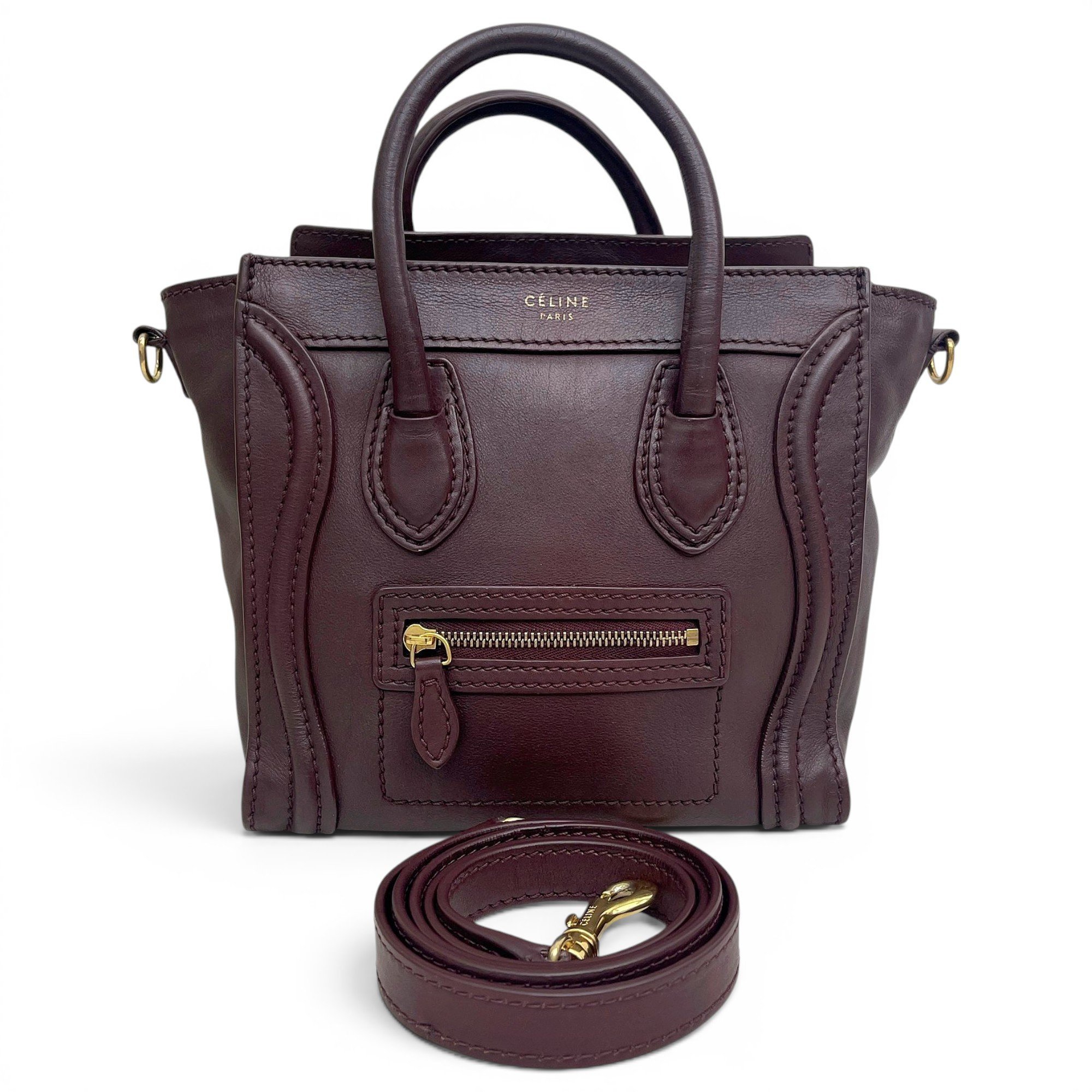 Luggage leather handbag