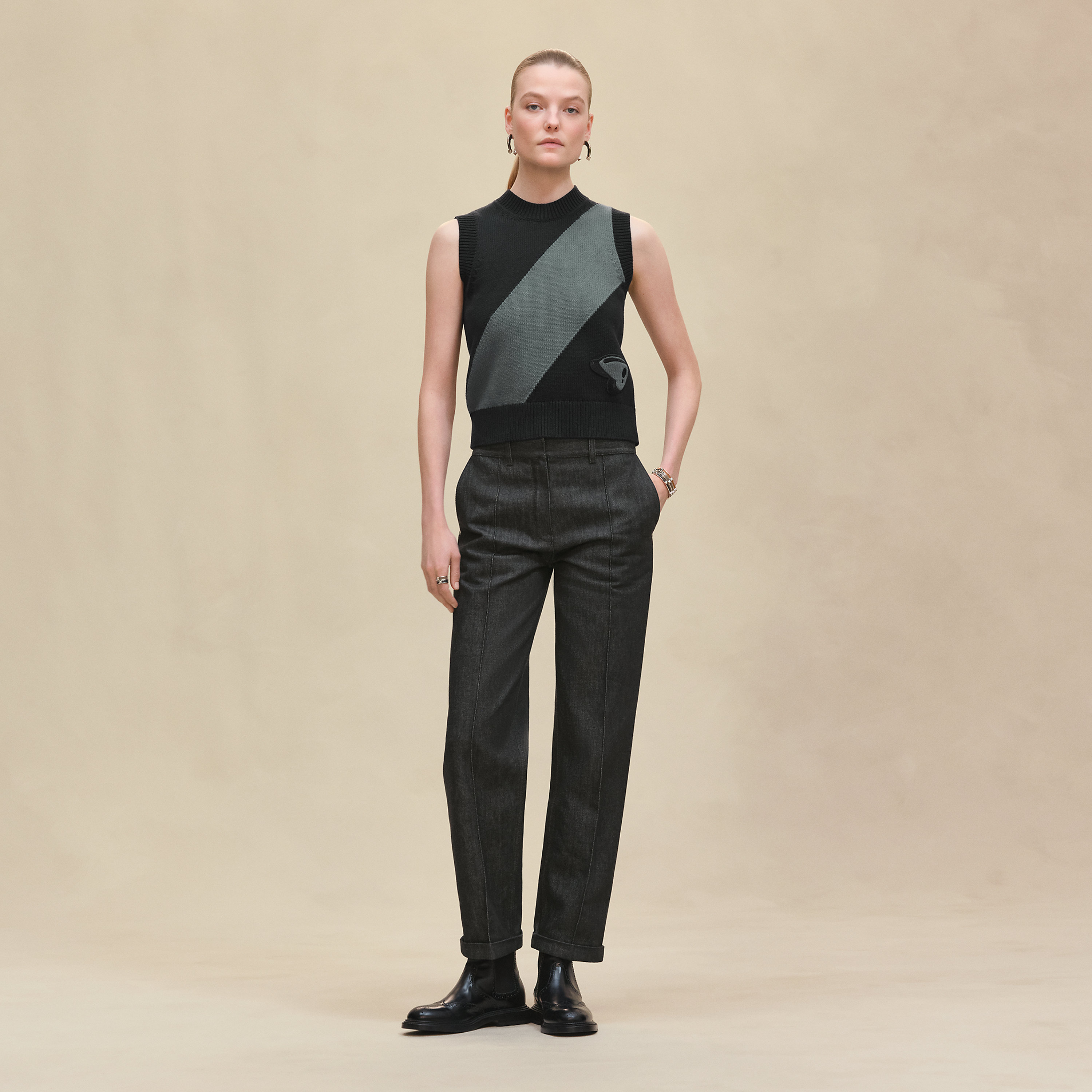 Straight leg pants