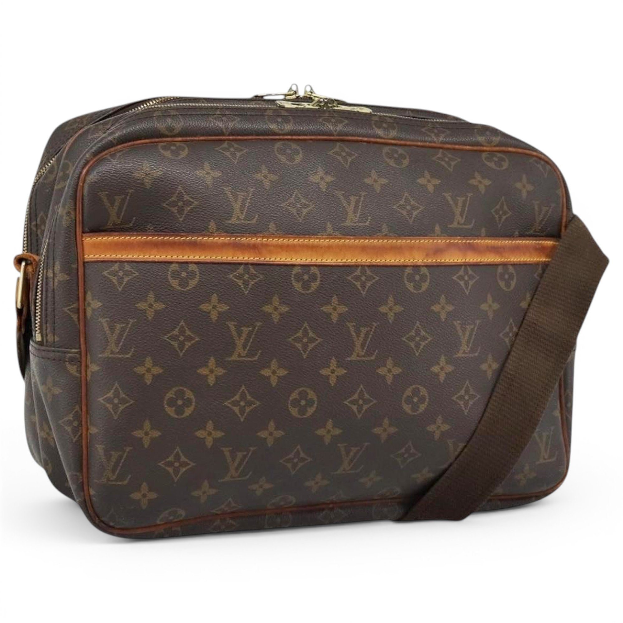 Reporter leather handbag