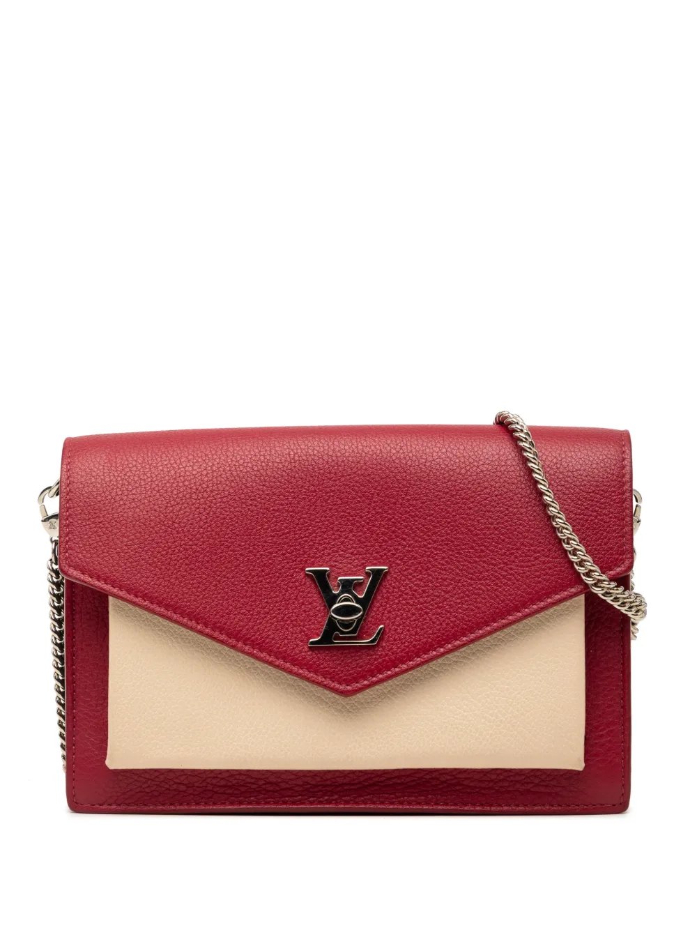 2019 Bicolor Leather MyLockMe Chain Pochette crossbody bag