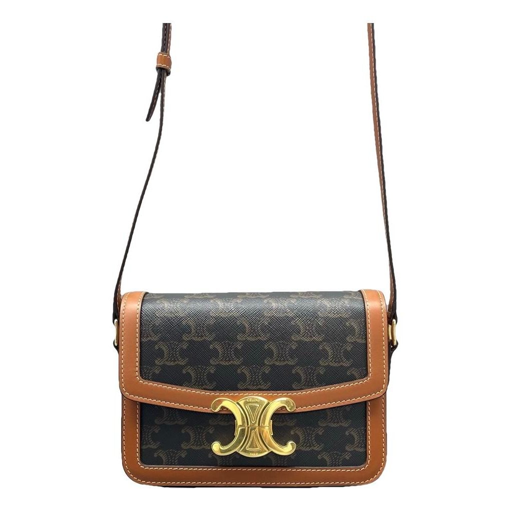 Triomphe leather handbag