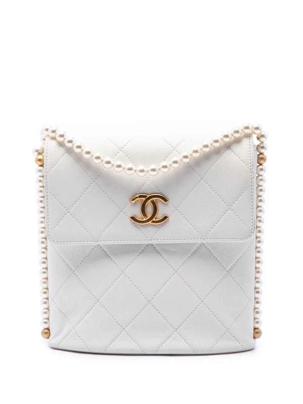 2021 Small Quilted Calfskin About Pearls Hobo crossbody bag