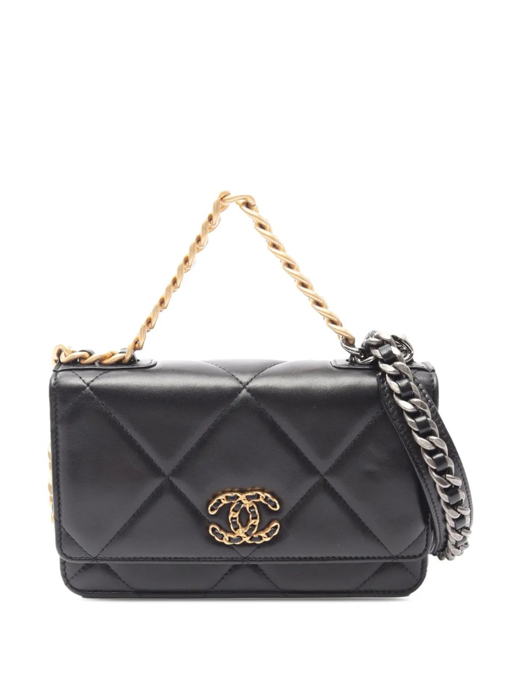 2021-2026 Quilted Lambskin 19 Wallet on Chain satchel