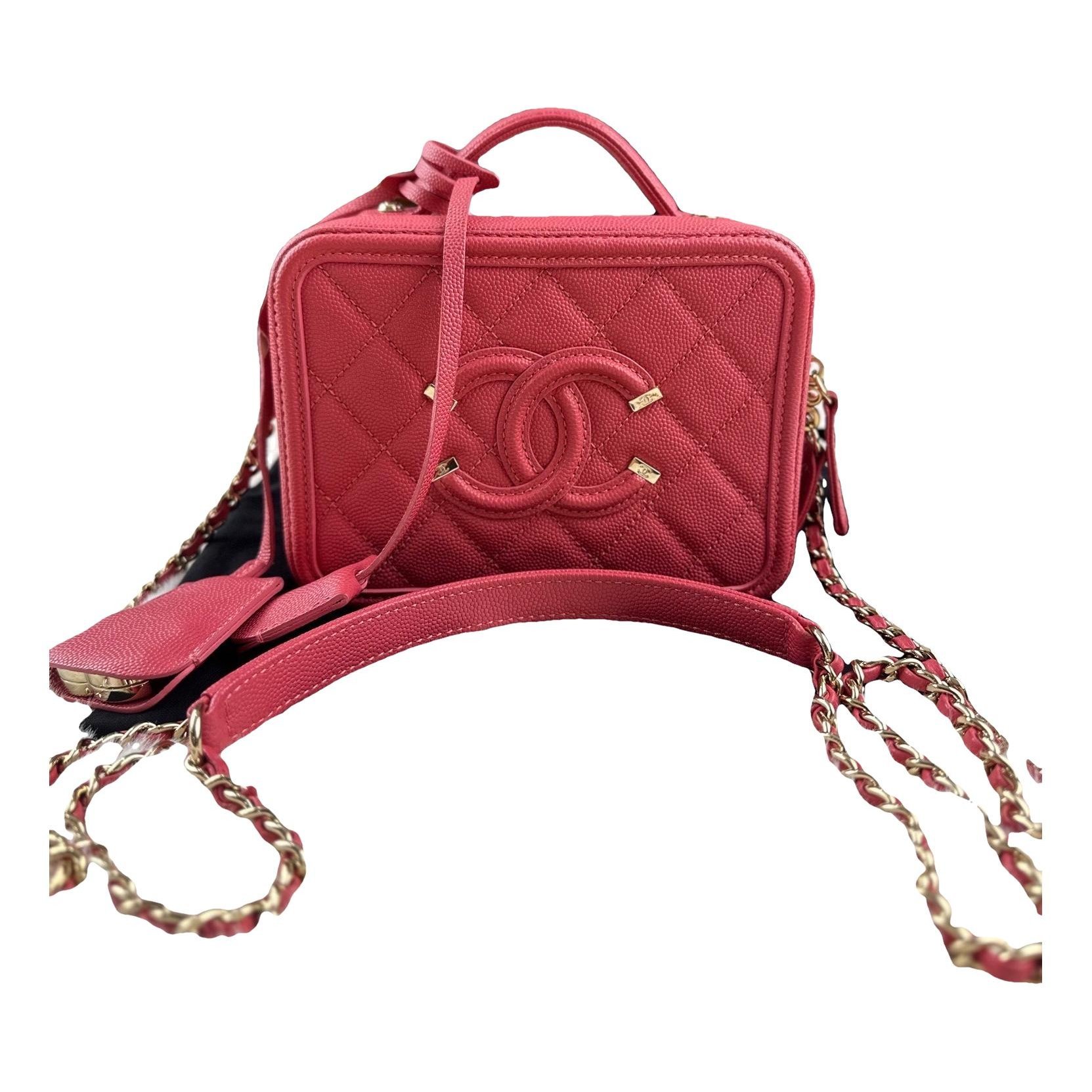 Vanity leather handbag