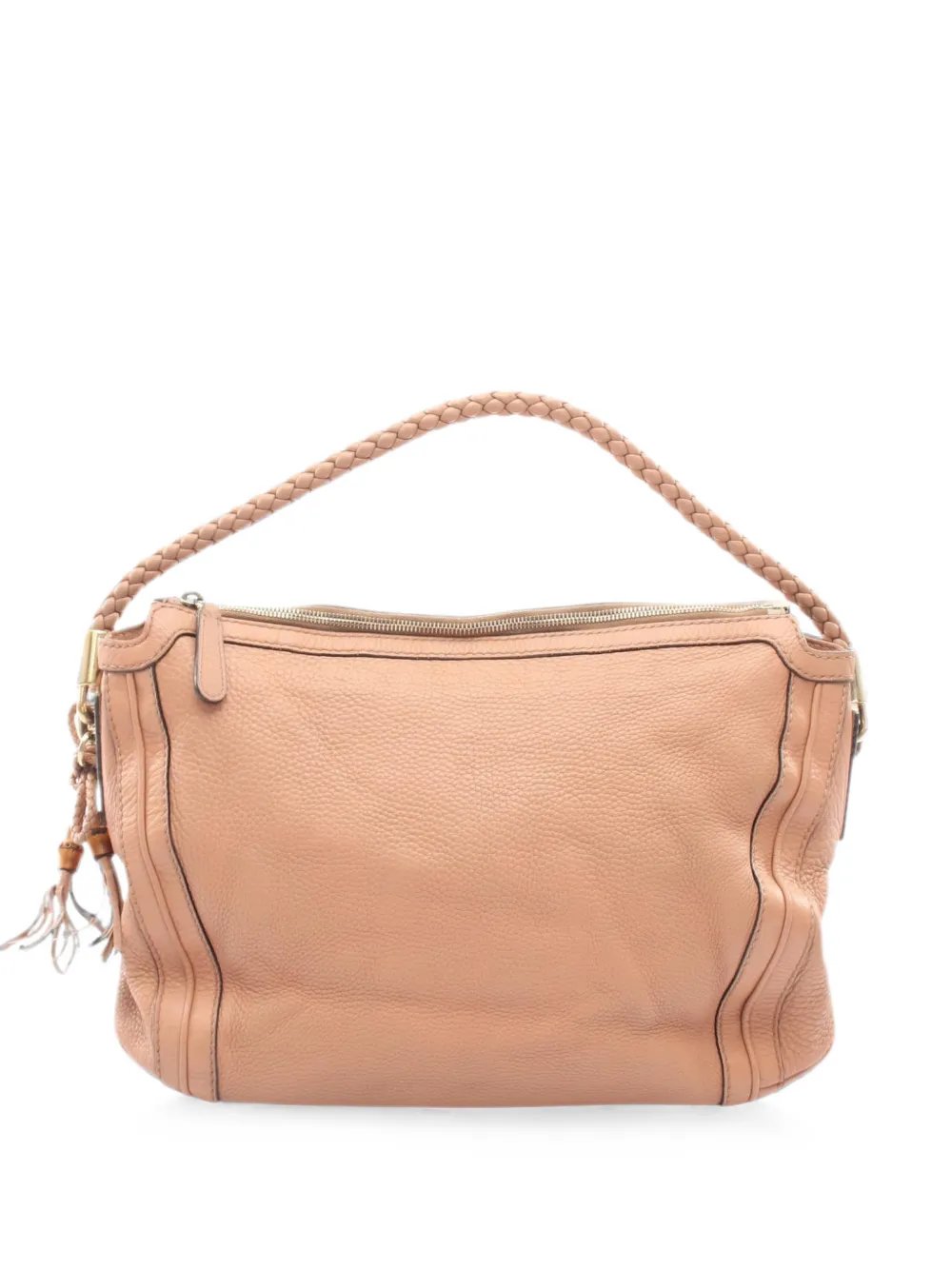 2000s Bella braided-handle leather shoulder bag