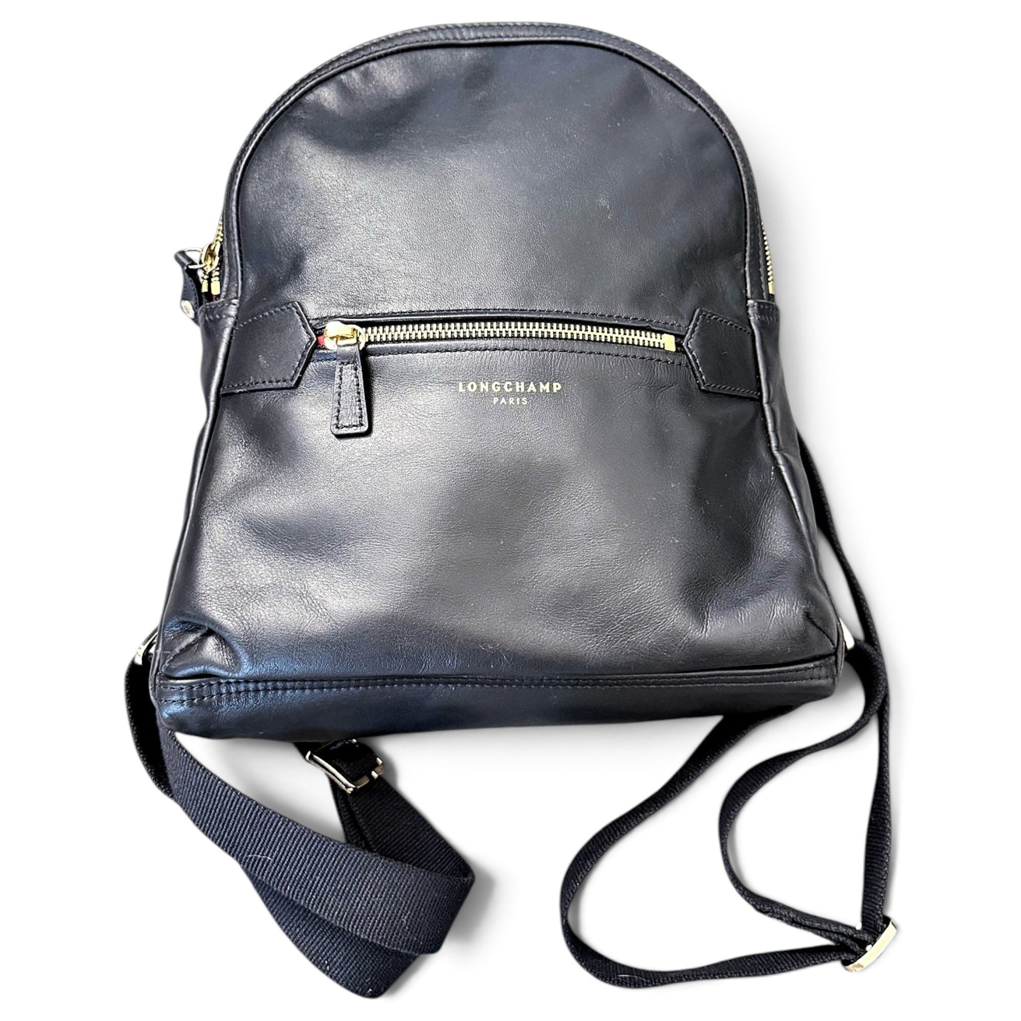Leather backpack