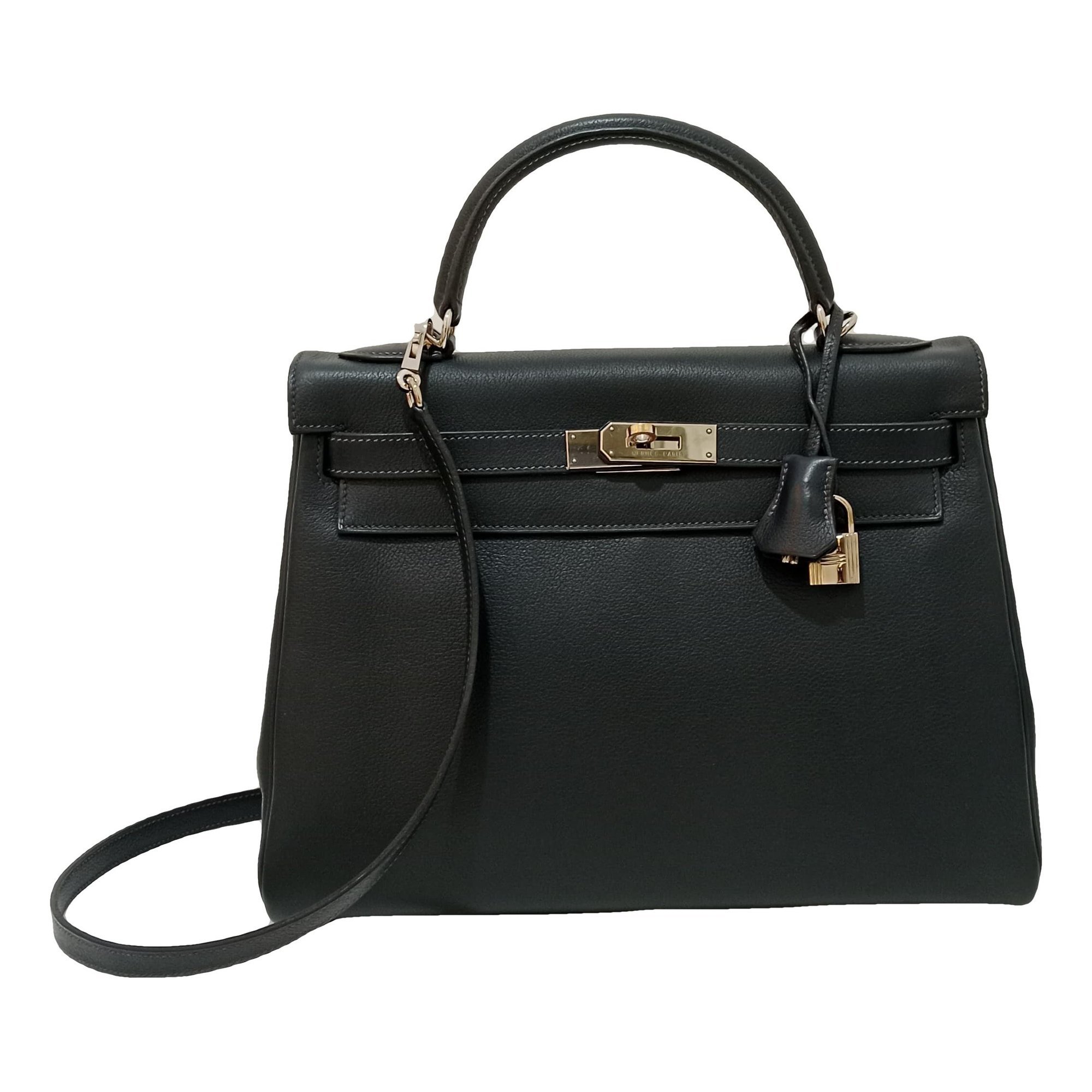 Kelly 32 leather bag