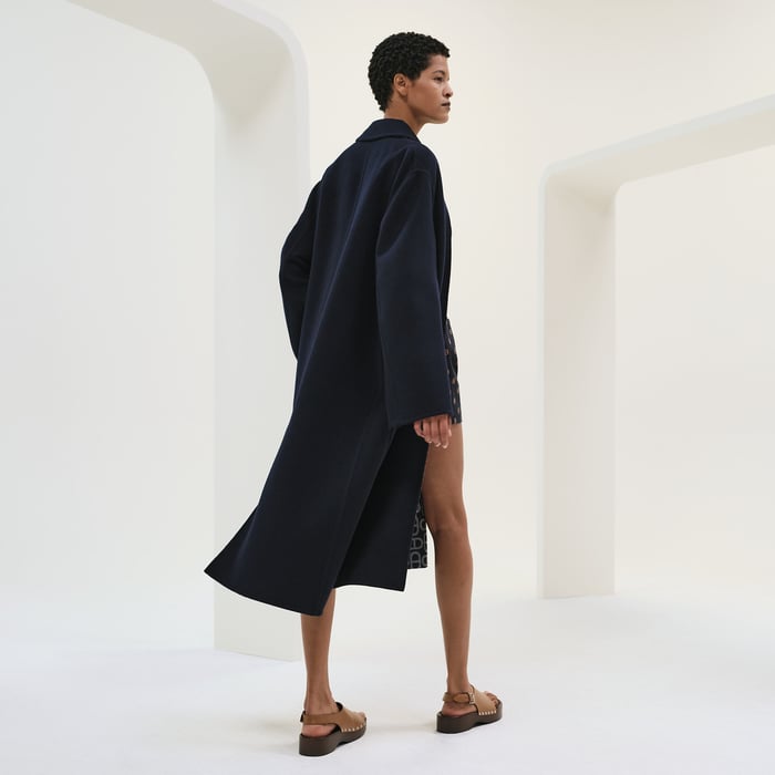 Bleu Marine "Chaine d'Ancre" Coat