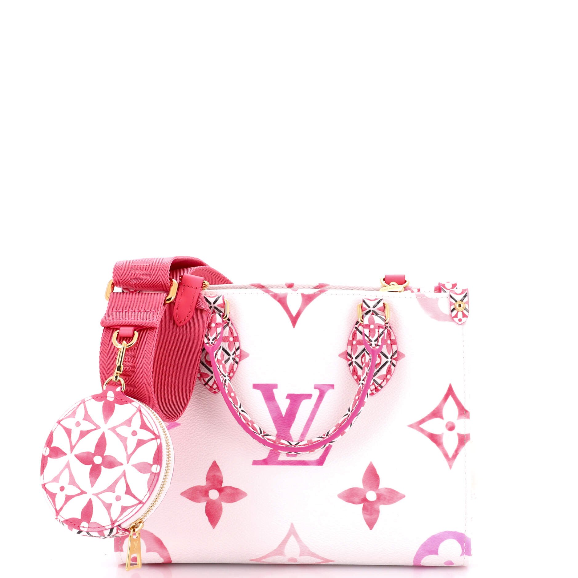 OnTheGo Tote By The Pool Monogram Watercolor Giant PM