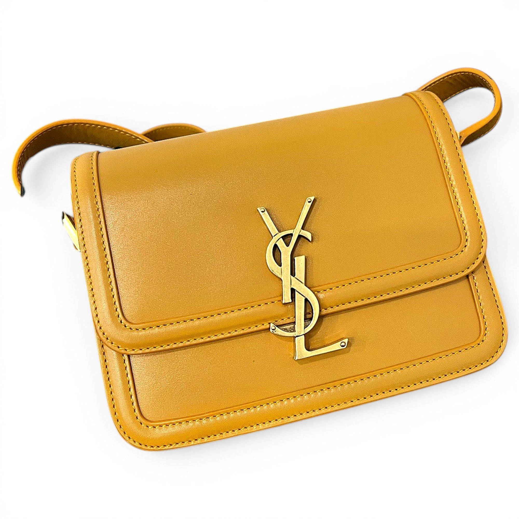 Solférino leather handbag