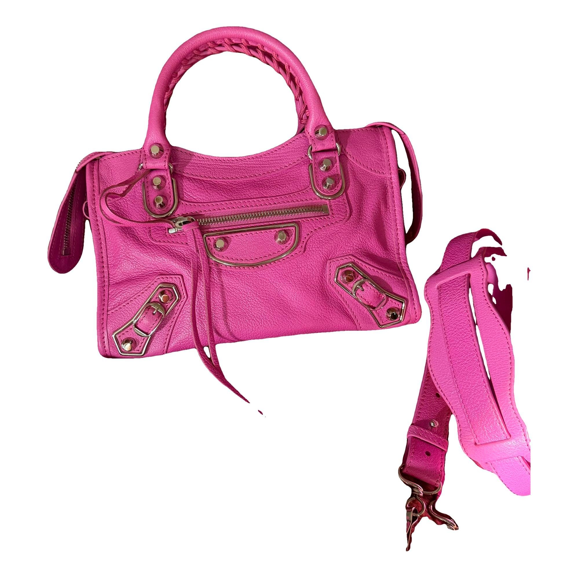 Classic Metalic leather handbag