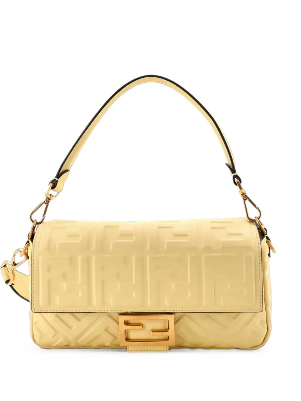 Baguette NM Bag Zucca Embossed Leather Medium crossbody bag