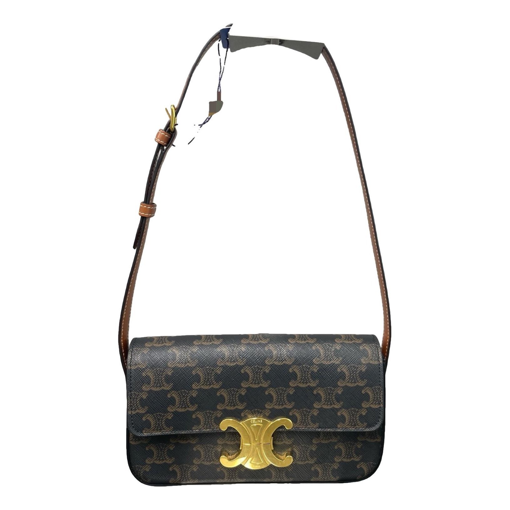 Triomphe Long leather handbag