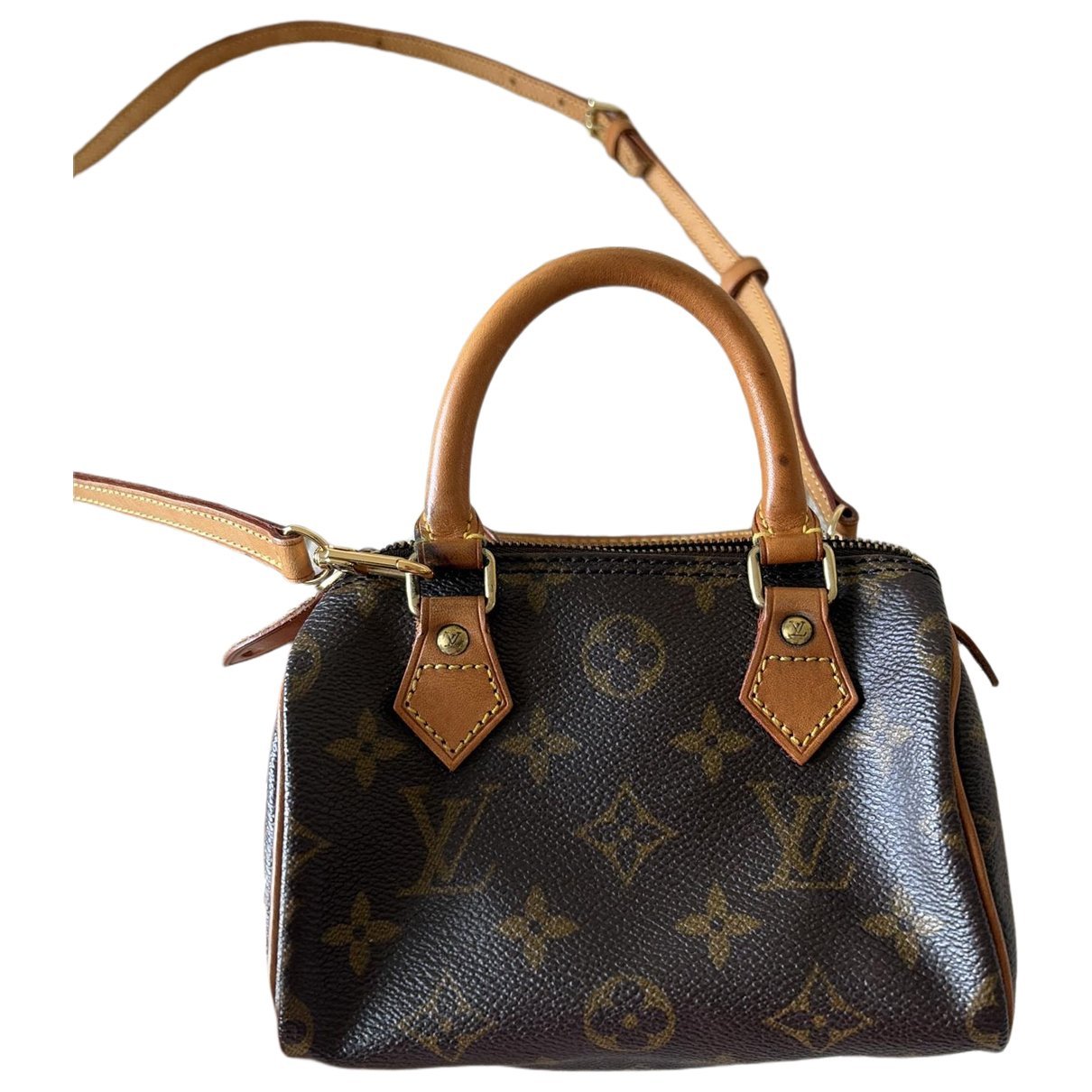 Louis Vuitton Nano Speedy / Mini HL cloth crossbody bag
