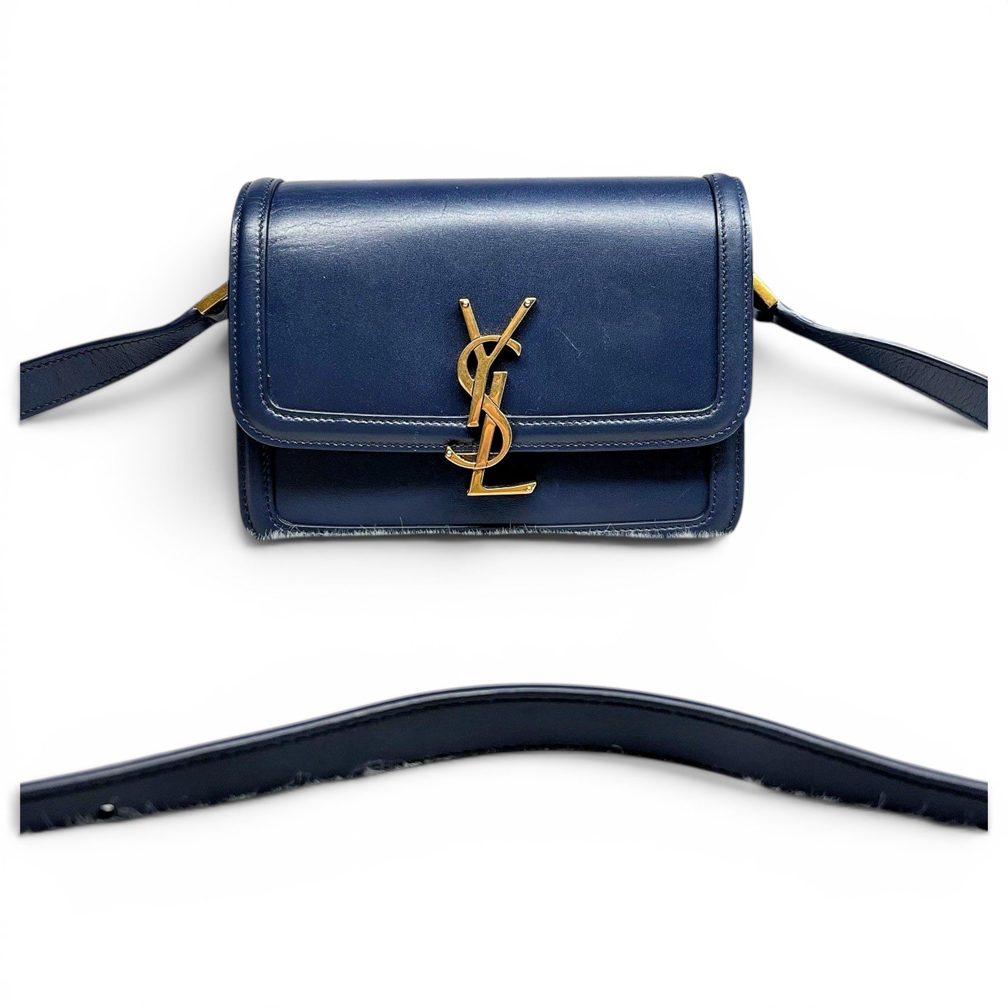 Solférino leather handbag