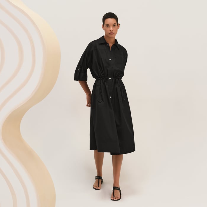Noir Shirt Dress