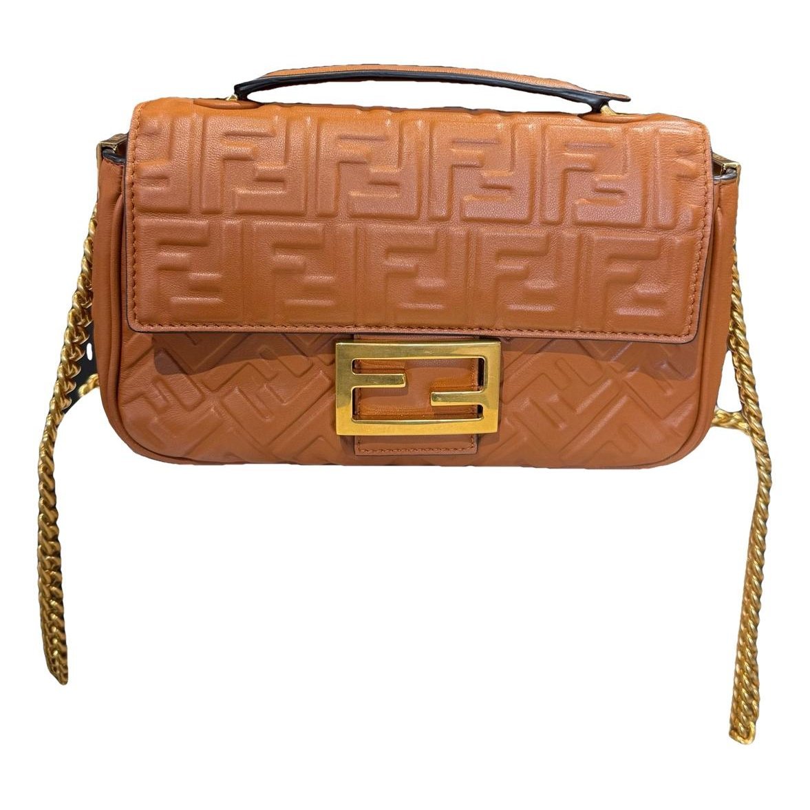 Baguette leather handbag