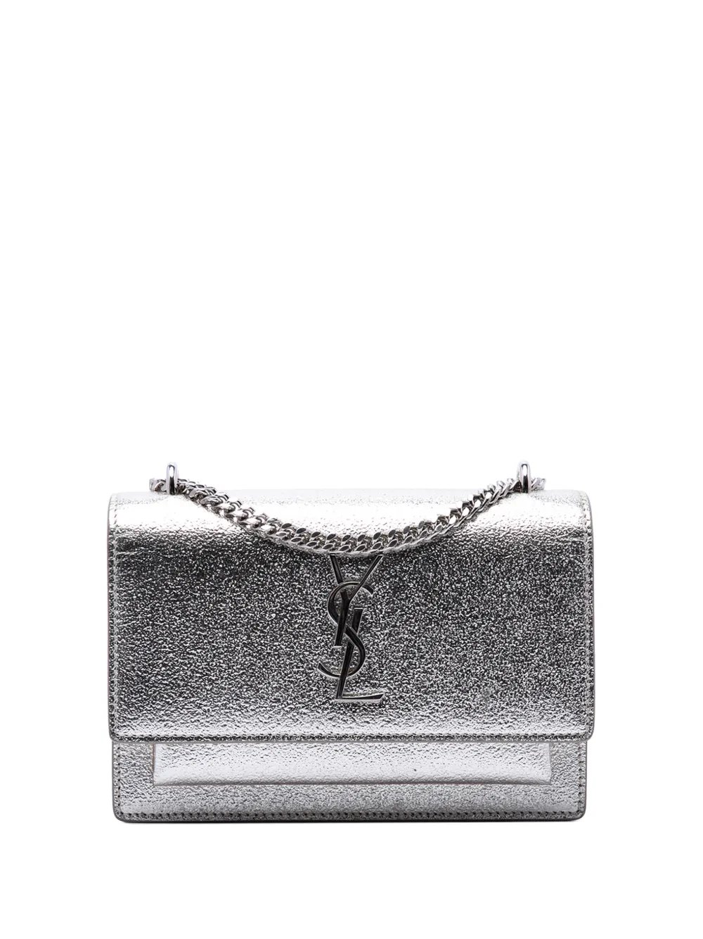 2017 Mini Metallic Calfskin Monogram Sunset Wallet on Chain crossbody bag