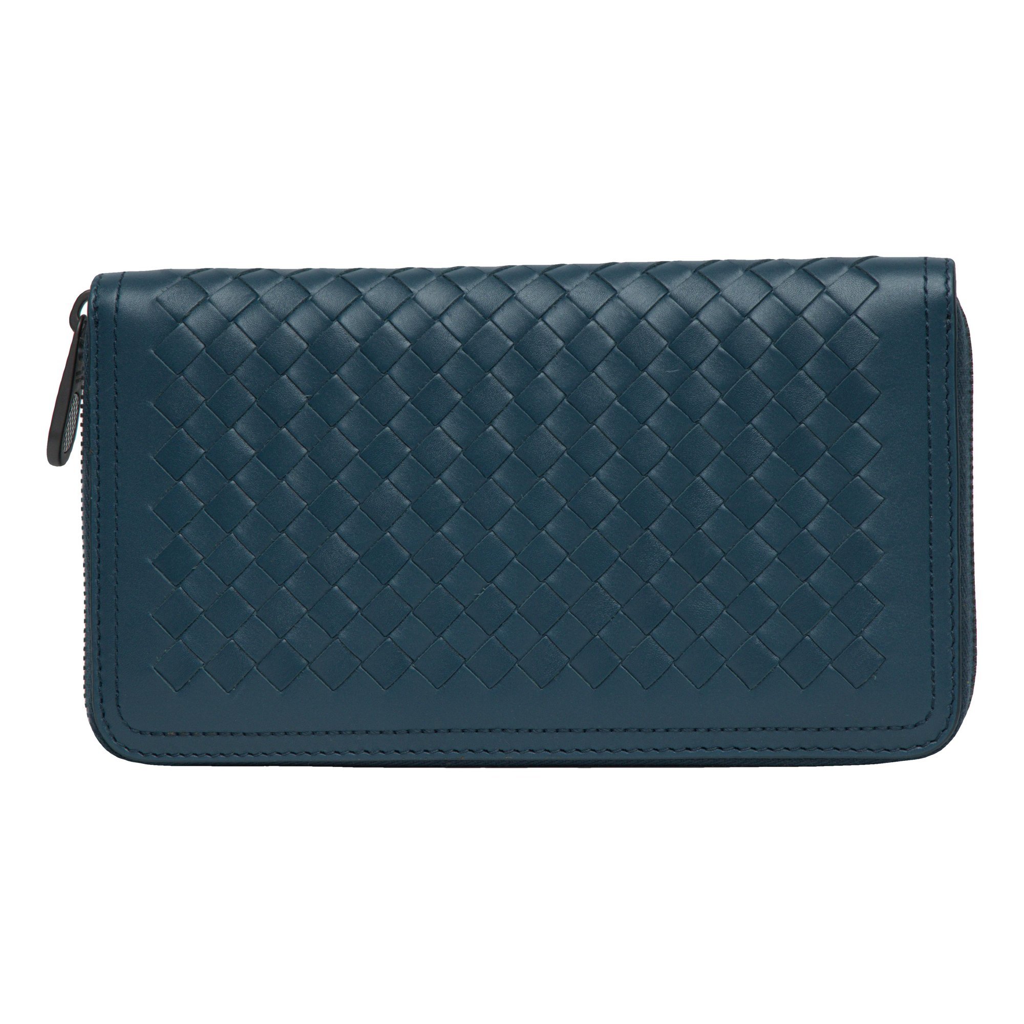 Leather clutch bag