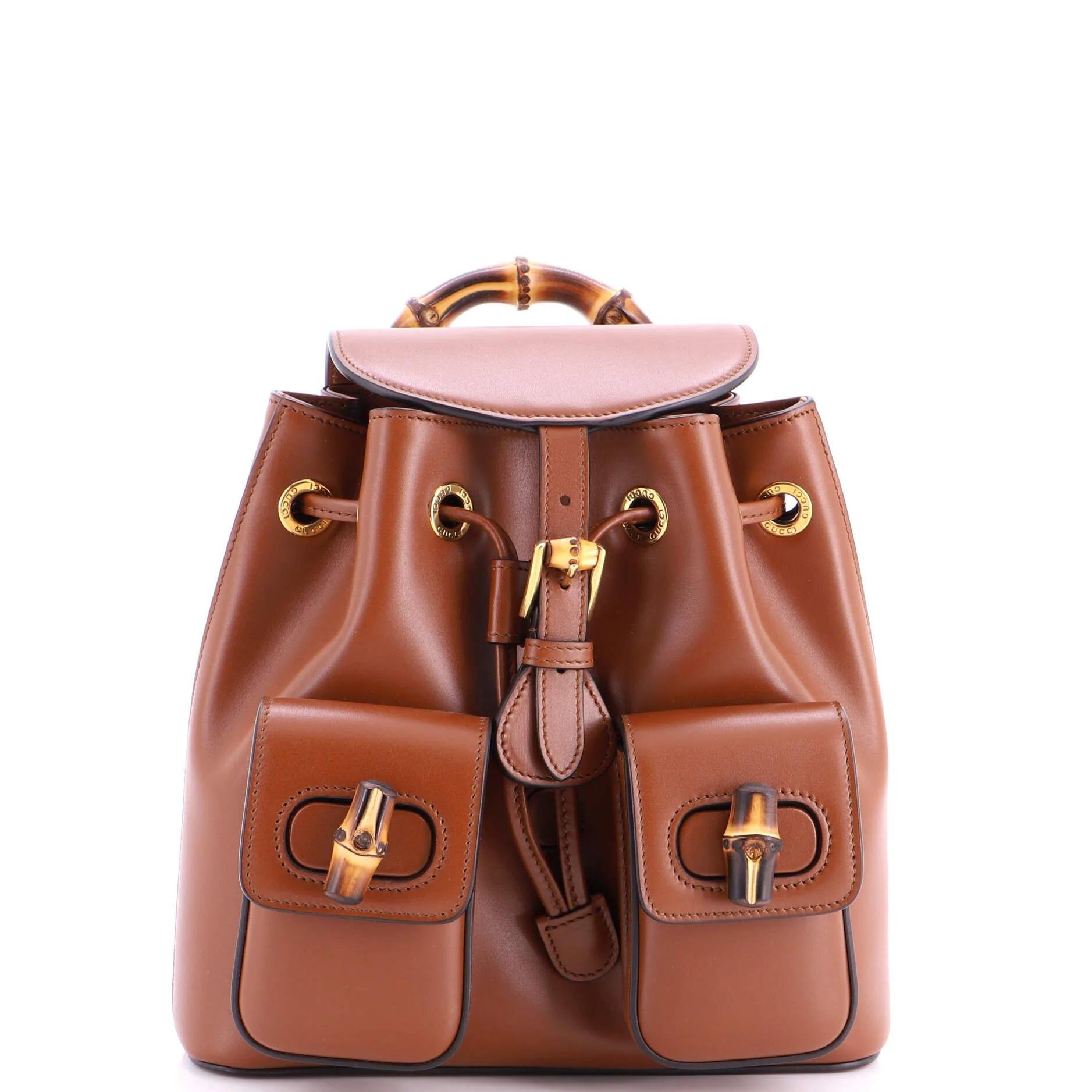 Leather backpack