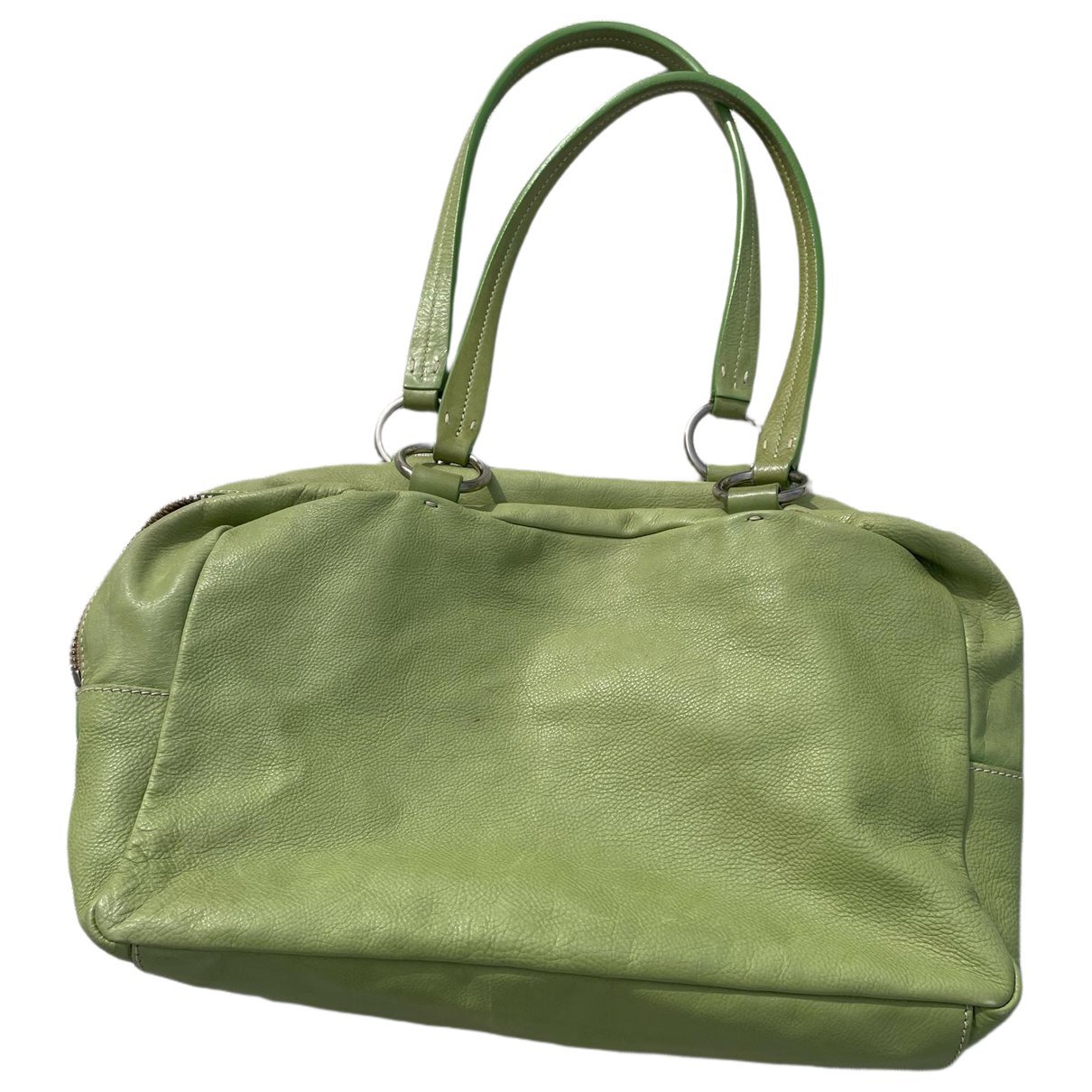 Bow bag leather handbag