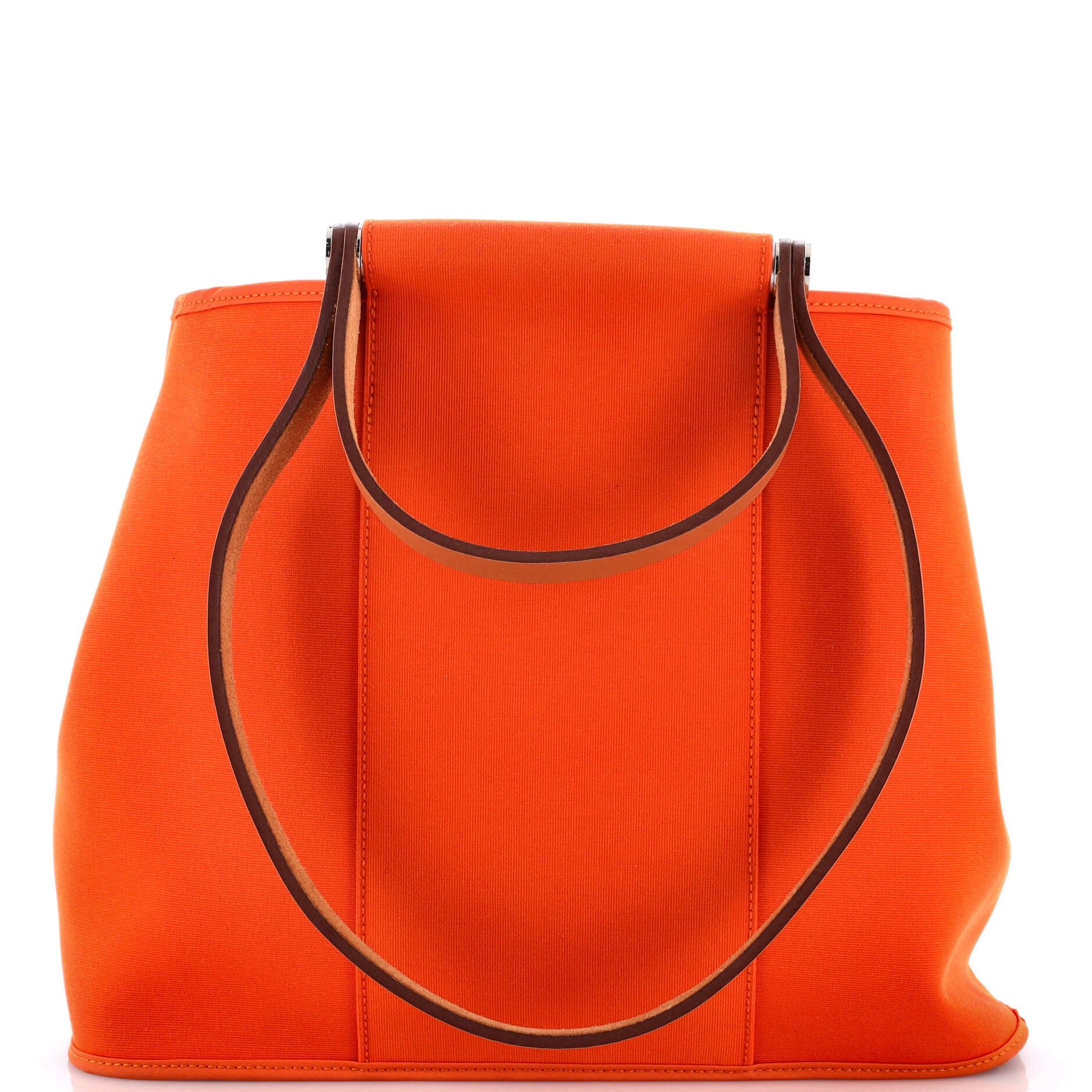 Hermes Cabag Handbag Toile and Leather 32