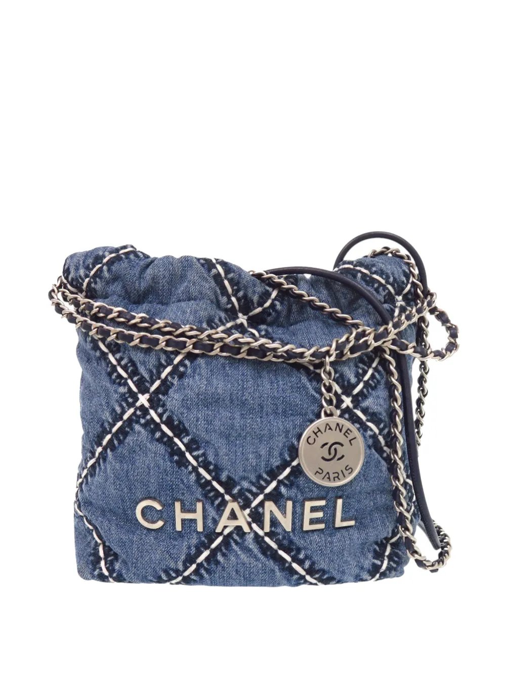2021-2026 Mini Denim Stitched 22 Handbag satchel