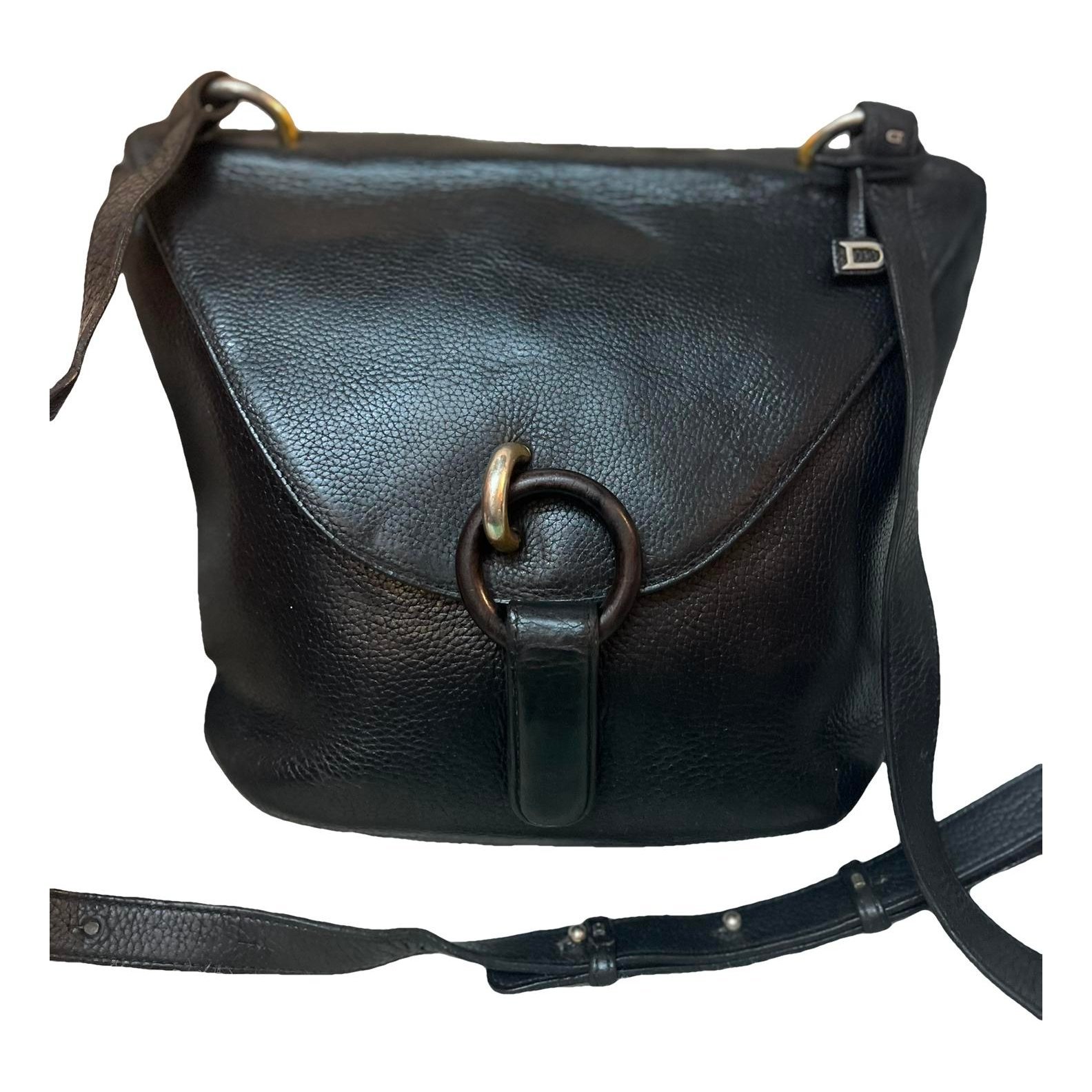 Leather clutch bag