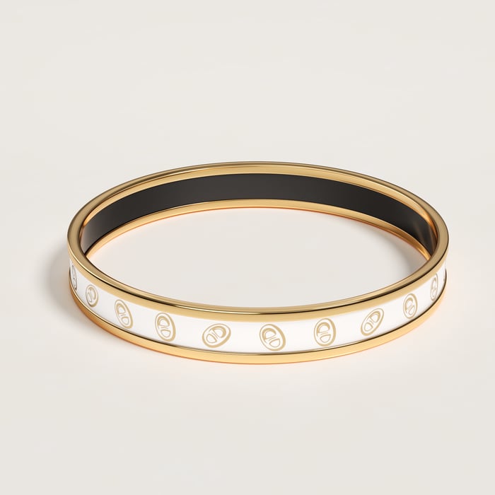 Orfèvre Jaune or Blanc Funny Ice Cream Bangle