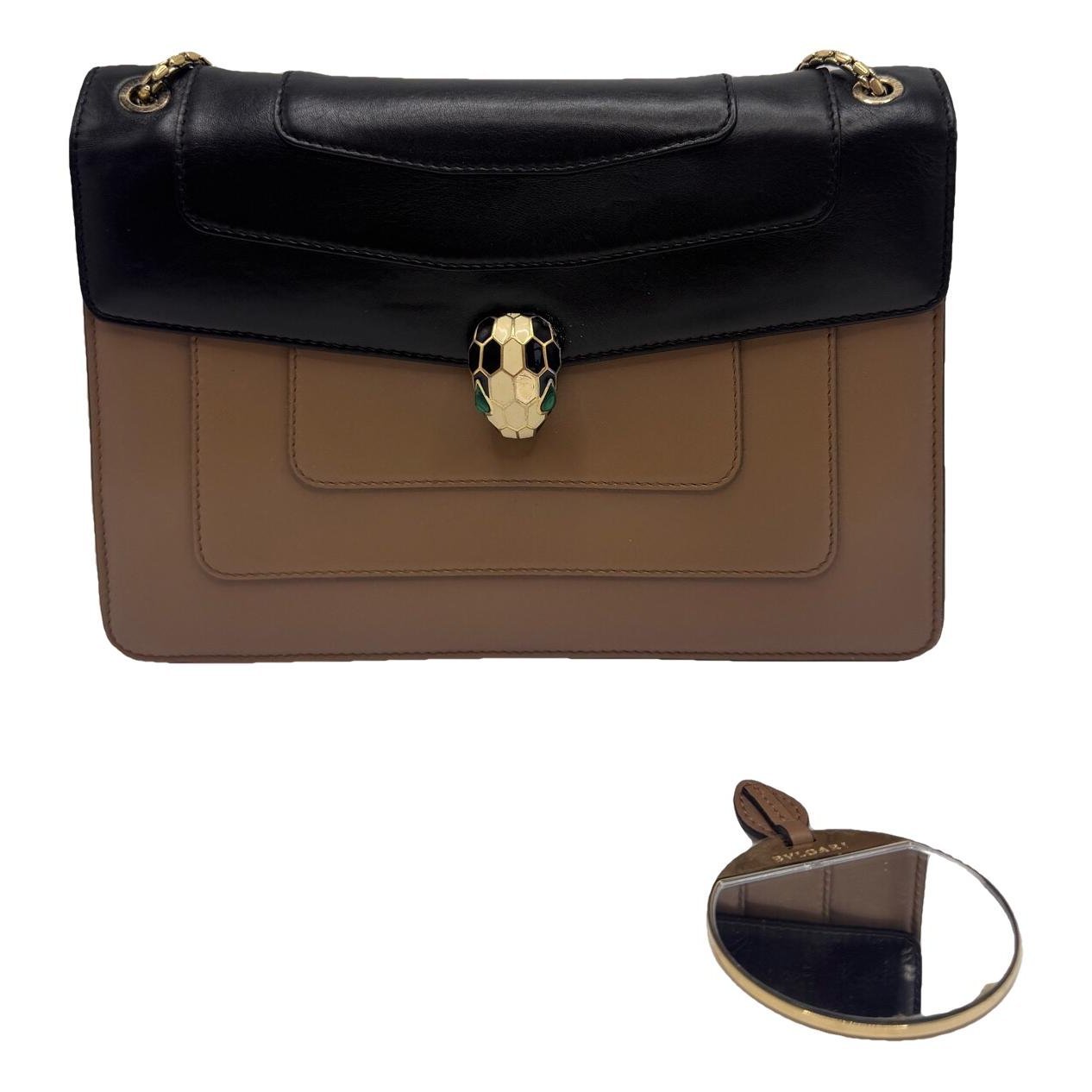 Serpenti leather handbag