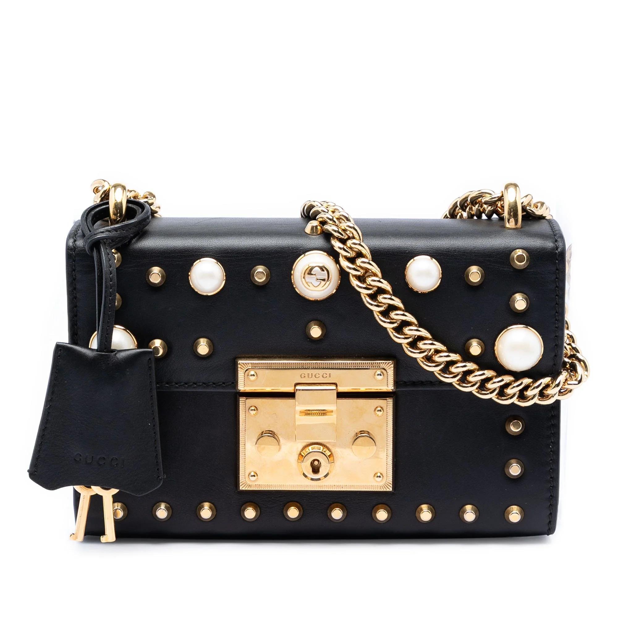 Padlock pony-style calfskin handbag
