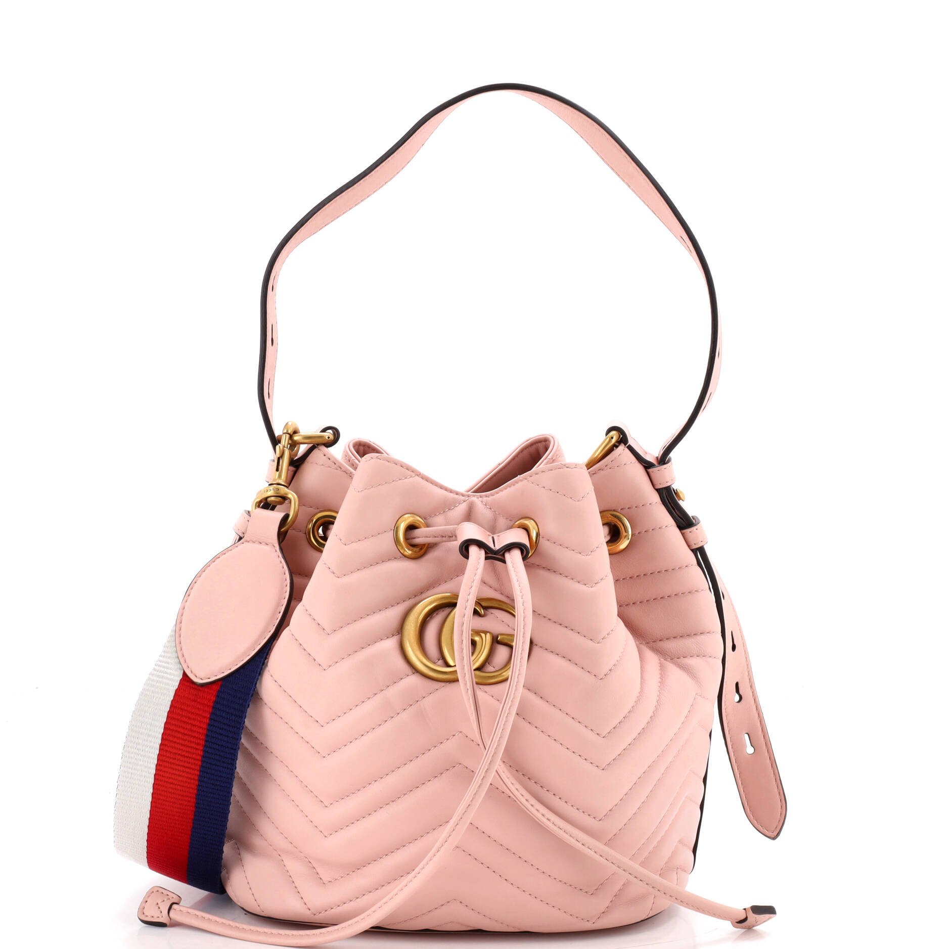 GG Marmont Bucket Bag Matelasse Leather Small