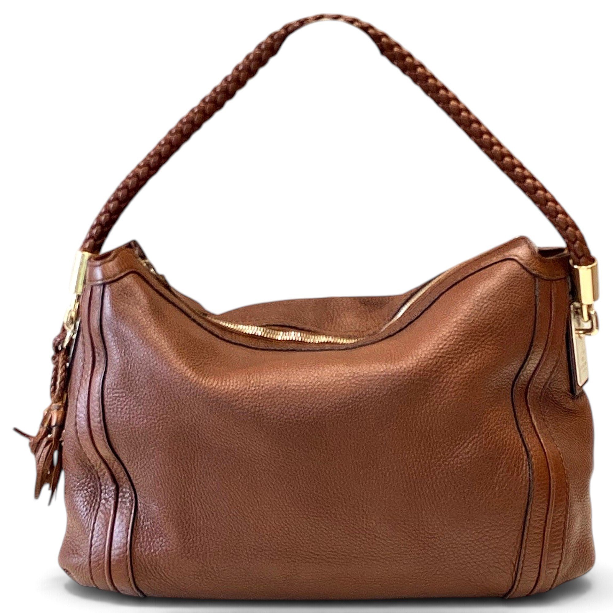 Hobo leather handbag